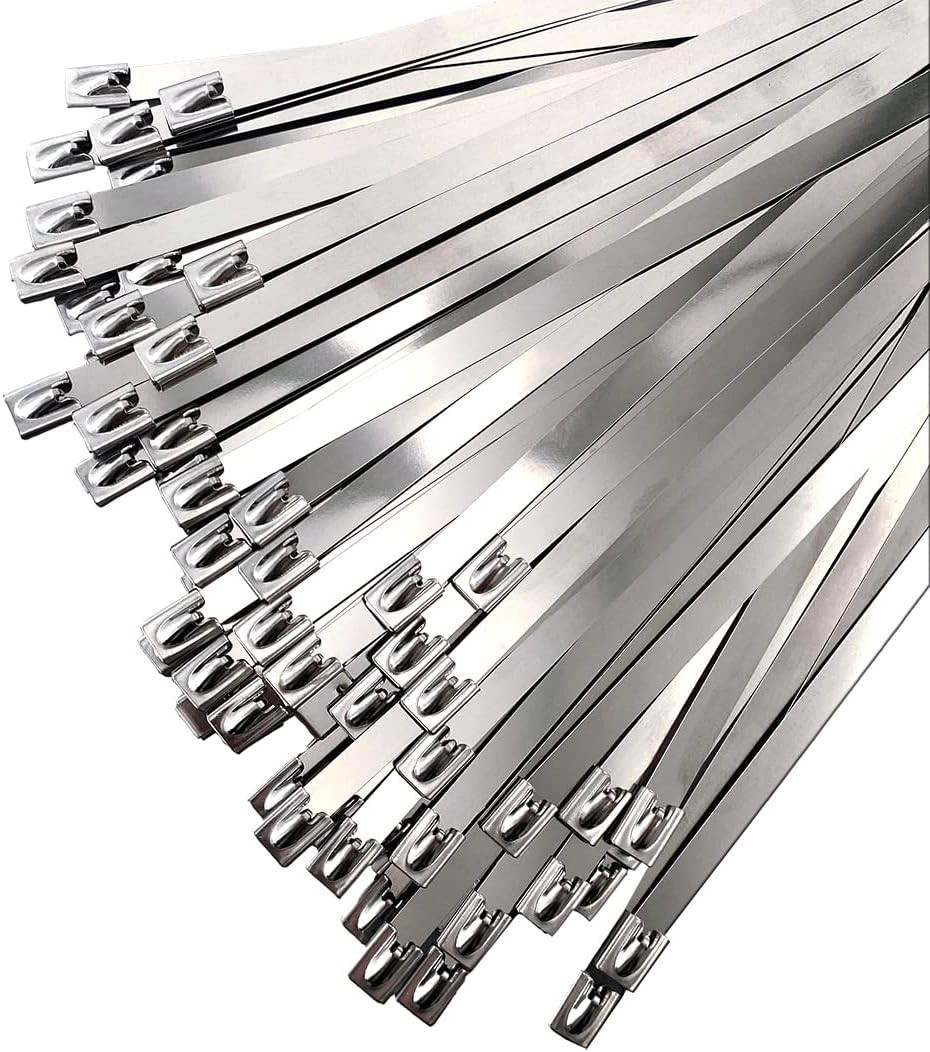 Metal Zip Ties Stainless Steel Cable Tie 11.8 Inch Extra Heavy Duty