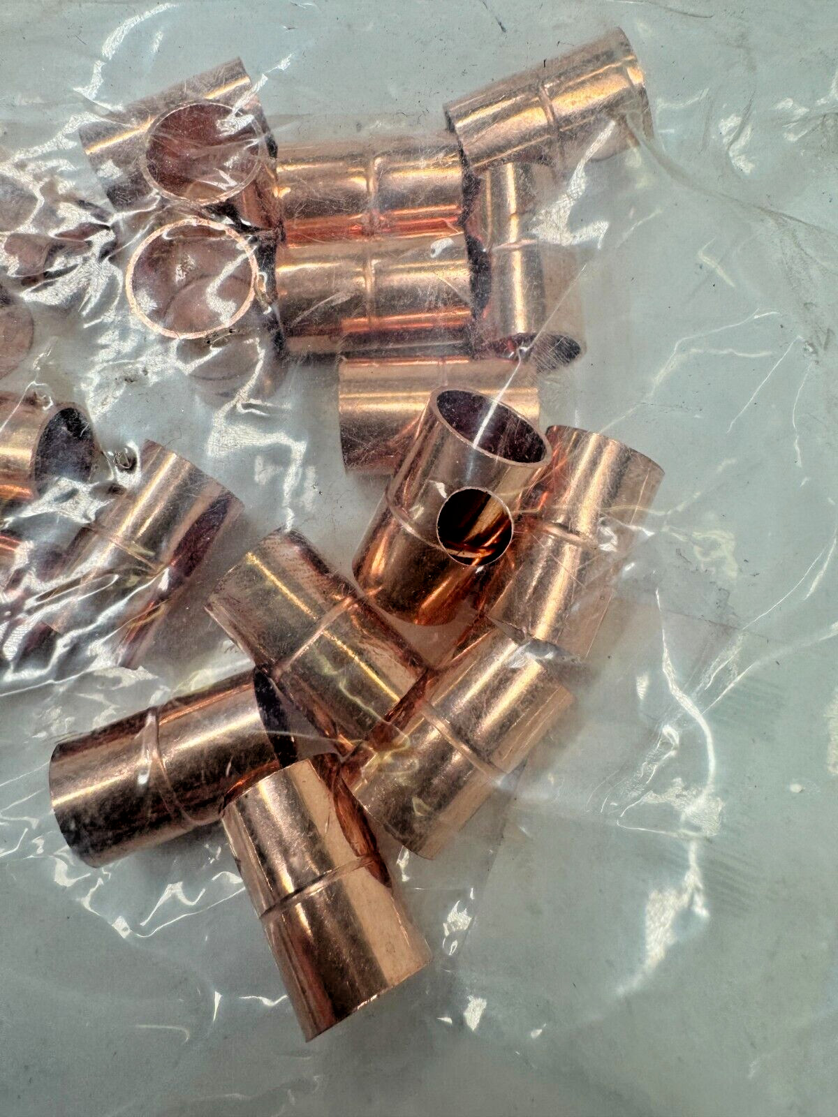 PKG 25 – 3/8″ OD (1/4″ ID) Copper Sweat / Solder Coupling PN: C165-0002