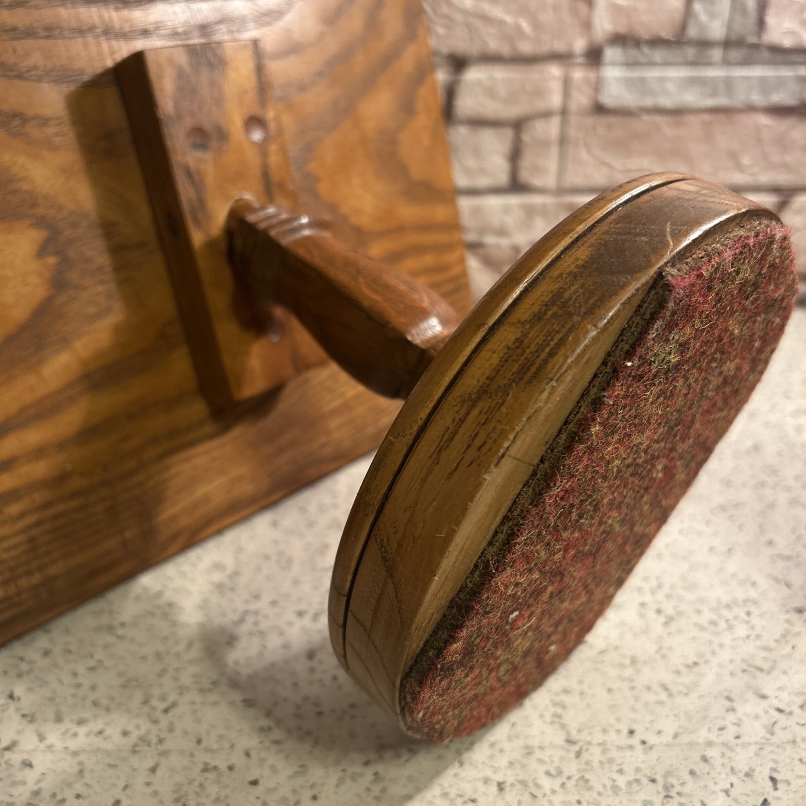 Vintage Handcraft Rustic Grain-Wood Podium Lectern Easel Table Desk Top Portable