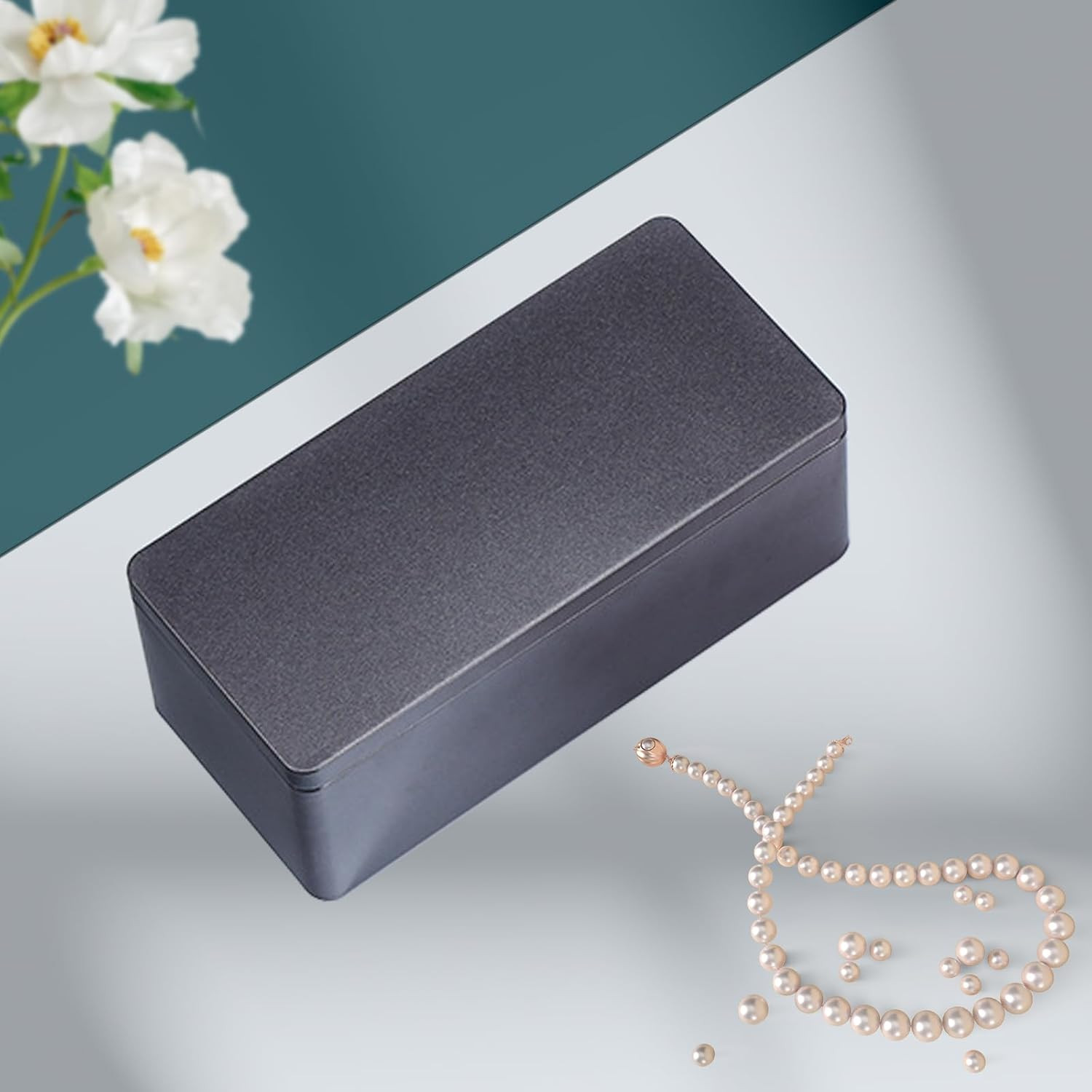 Black Metal Cash Box Money Holder Money Box for Cash Single Row Currency Tray Mo