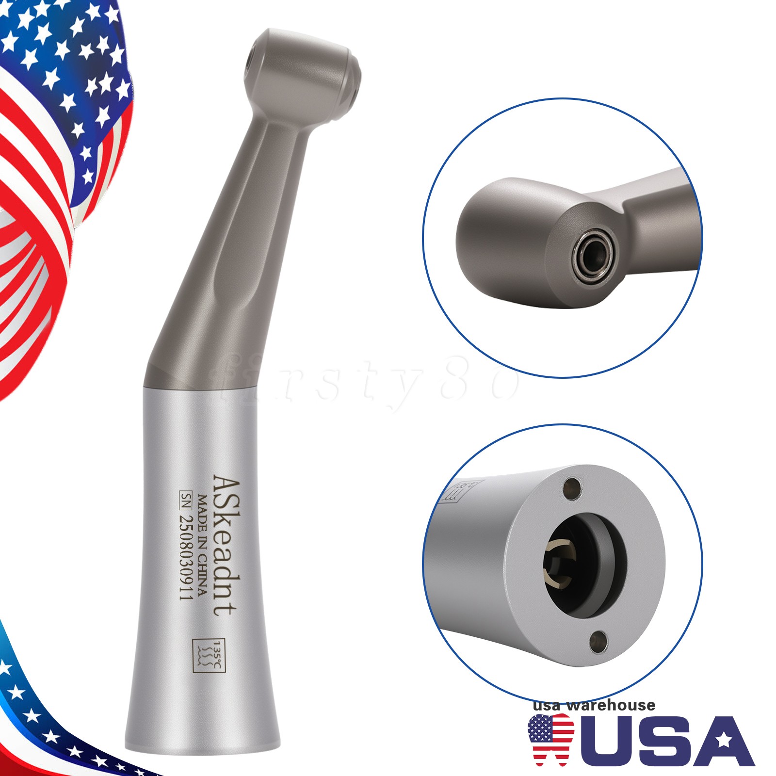 Dental 1:1 Low Speed Contra Angle Handpiece Implant For ø2.35mm Bur FX205 E-Type