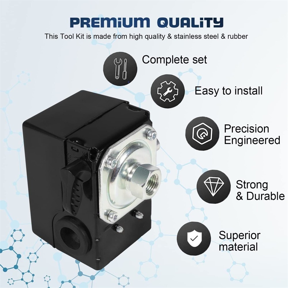 For Ingersoll Rand 23474661-C Pressure Switch 95-125 PSI Air Compressor SS3 SS5