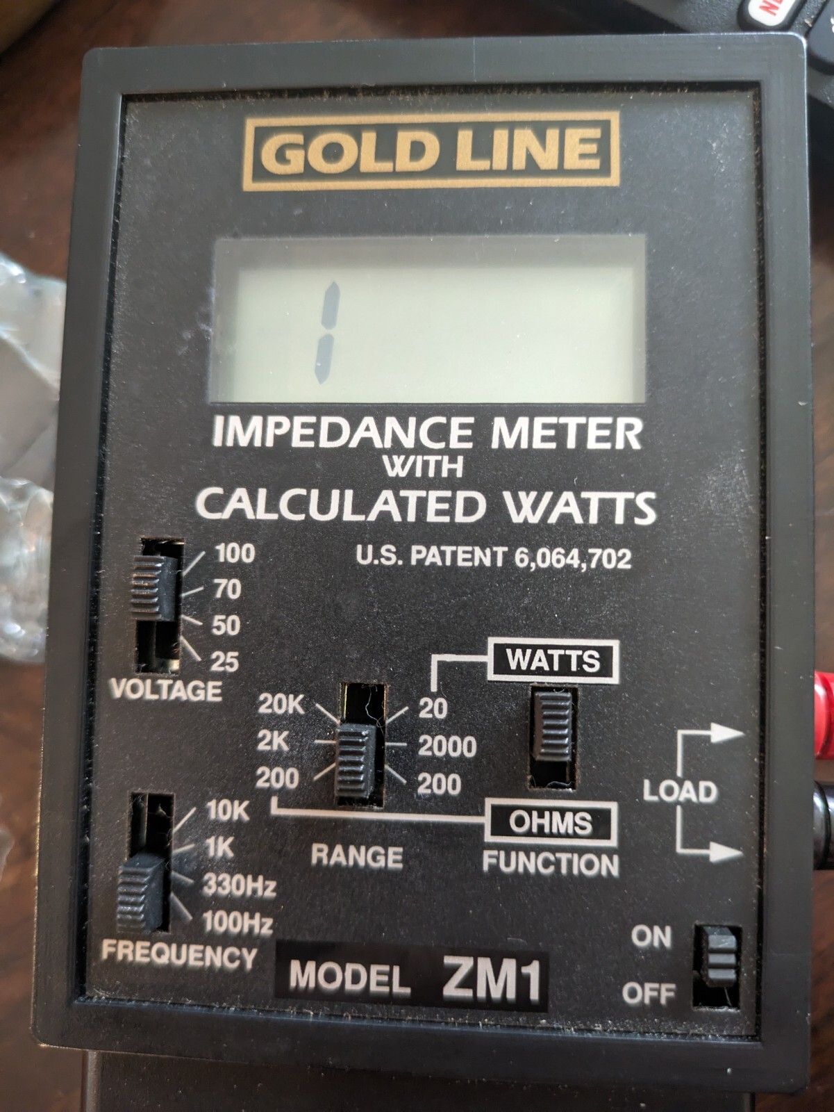 GOLD LINE ZM1 Impedance Meter – Calc. Watts For 25,50,70, or 100 Volt , Read!!!