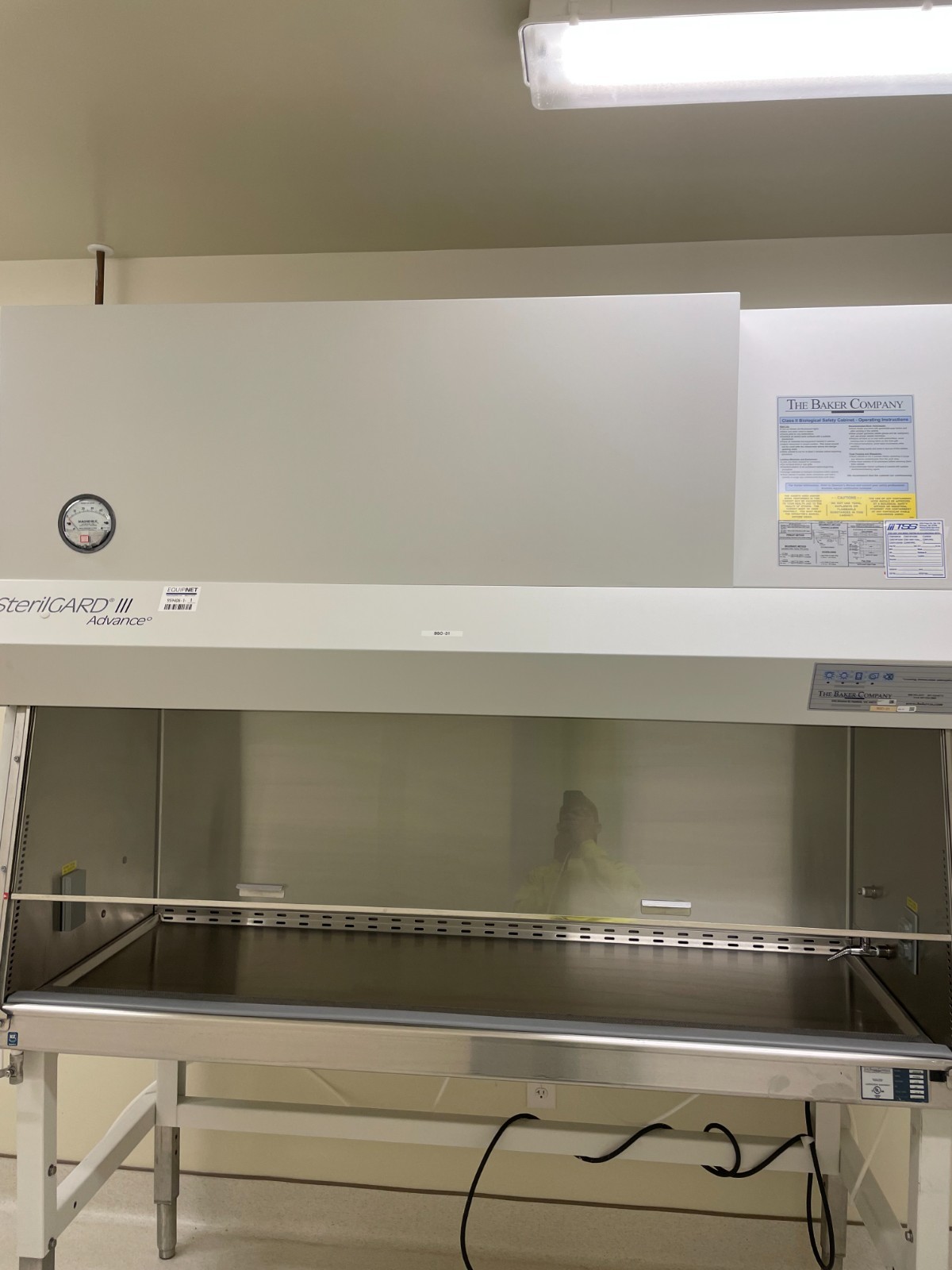 6Ft Baker SterilGard III Advance SG603 A/B3 Laboratory Biological Safety Cabinet