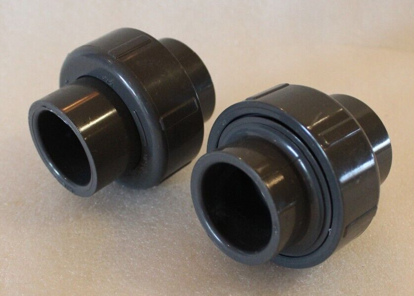 Spears 8097-010 – 1″ x 1″ S x S Schedule 80 PVC EPDM Unions – Lot of 2 – NEW