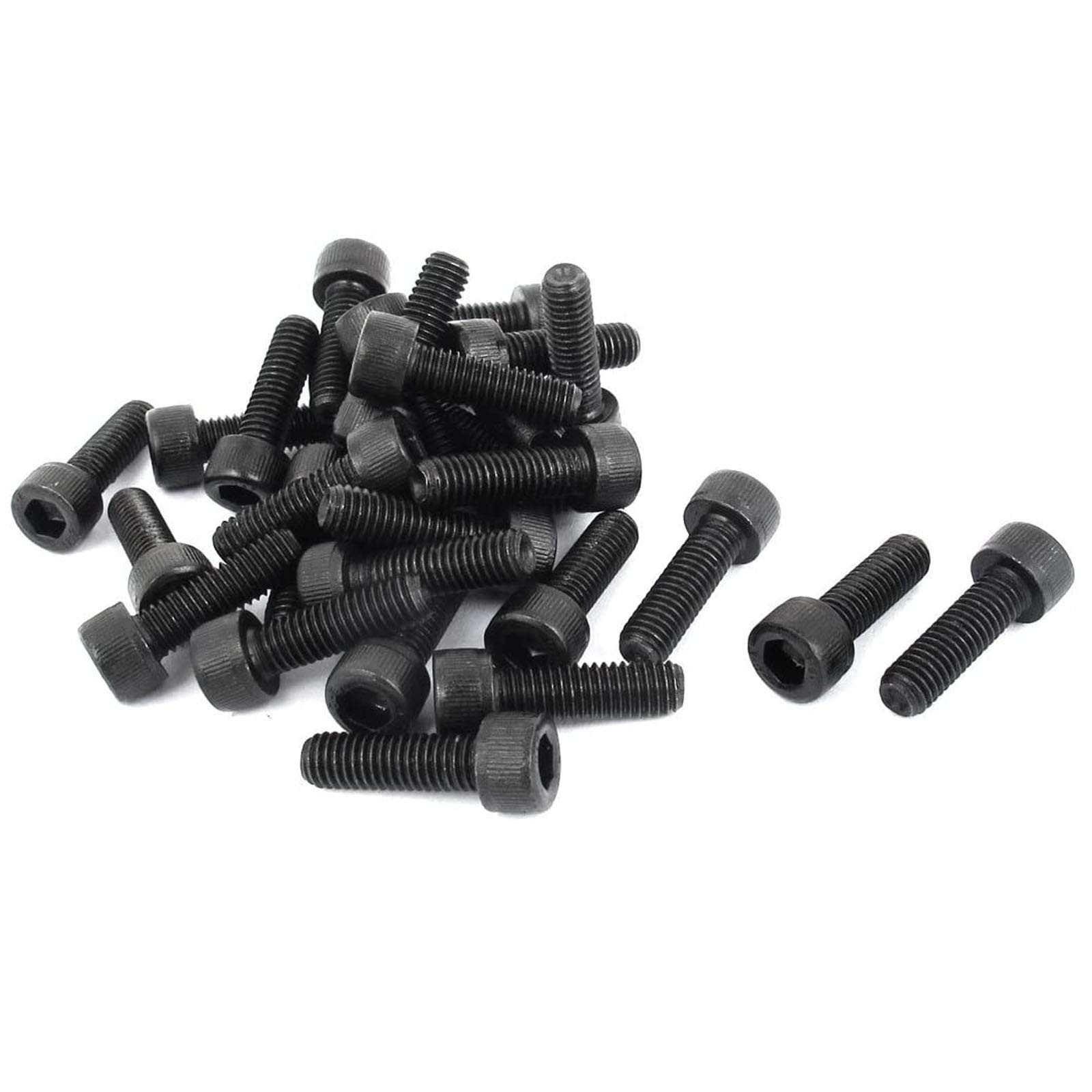 30 Pcs M5-0.8 x 16mm Hex Socket Head Cap Screws, 12.9 Grade Alloy Steel, Alle…