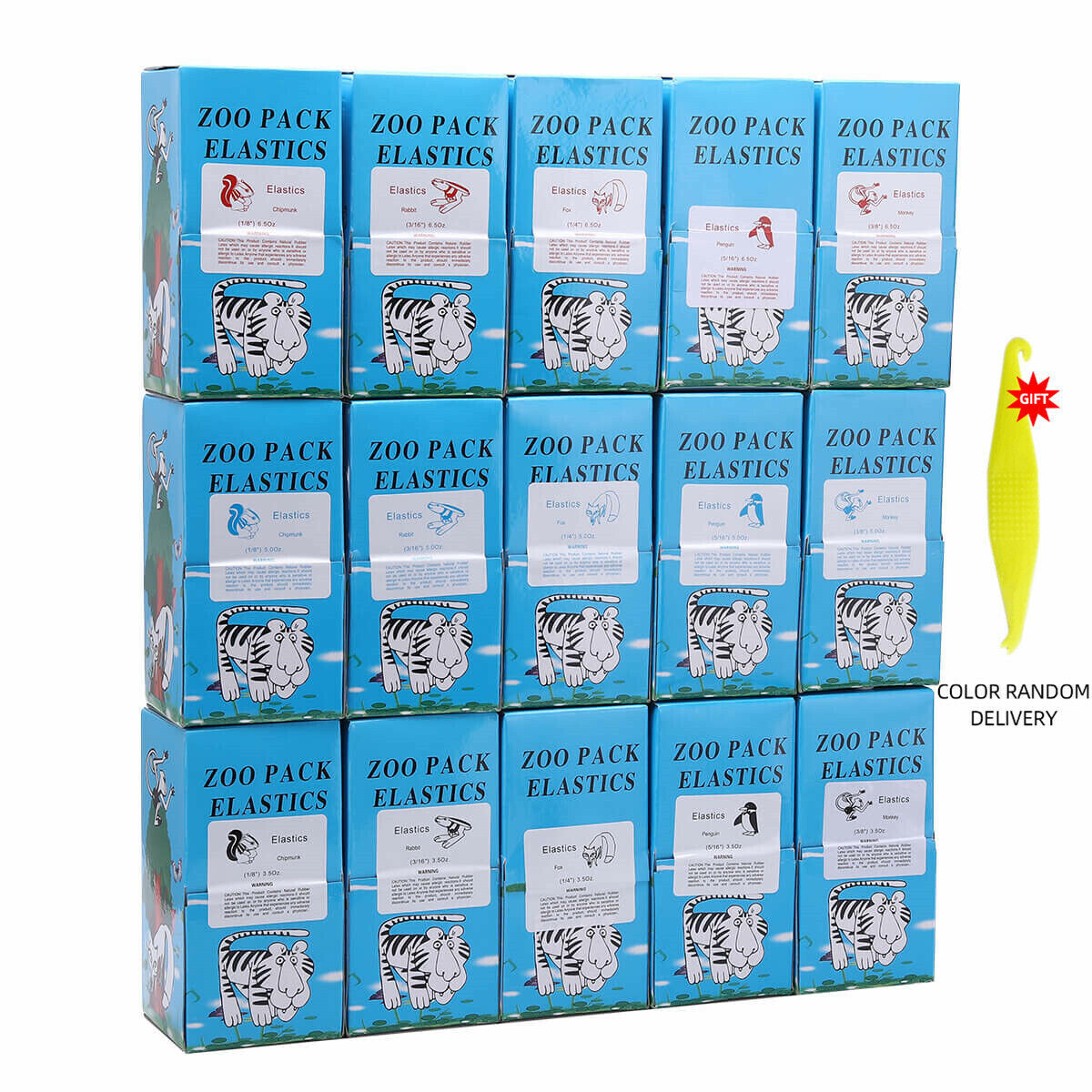 Elastics Rubber Bands Orthodontic Dental Braces Teeth – Light Medium Heavy 5.0oz
