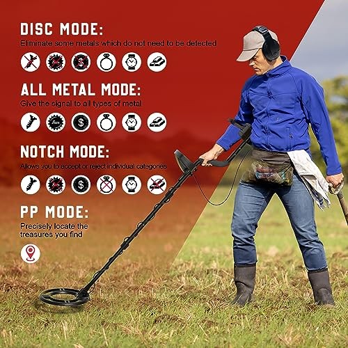 Metal Detector for Adults, Professional Higher Accuracy and Sensitivity, IP68