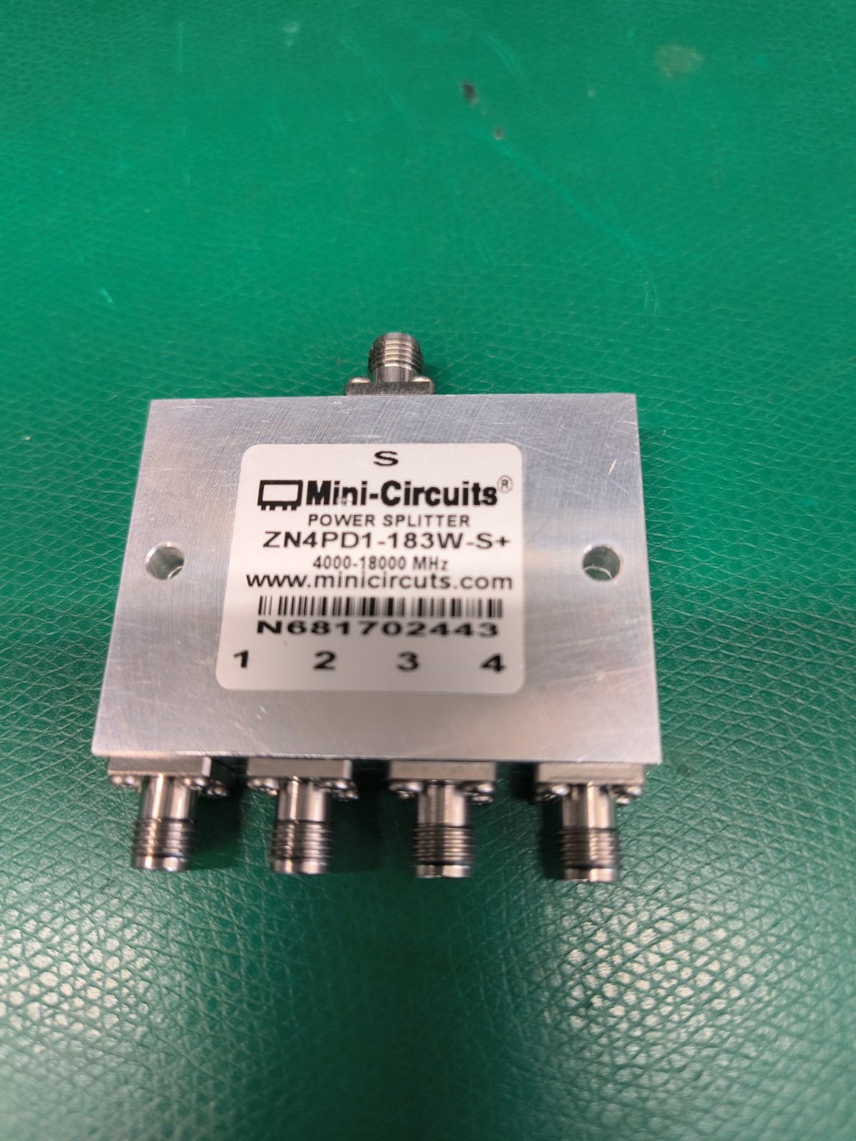 Mini-Circuits ZN4PD1-183W-S+, Power Splitter 4.0-18.0 GHz #