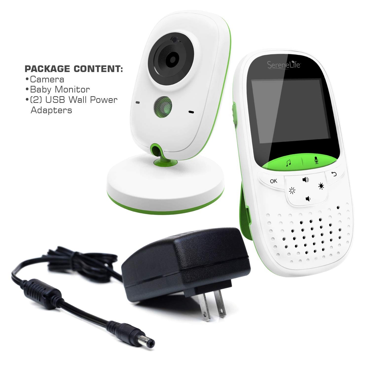 SereneLife USA Video Baby Monitor – Upgraded 850’ Wireless Long Range Came