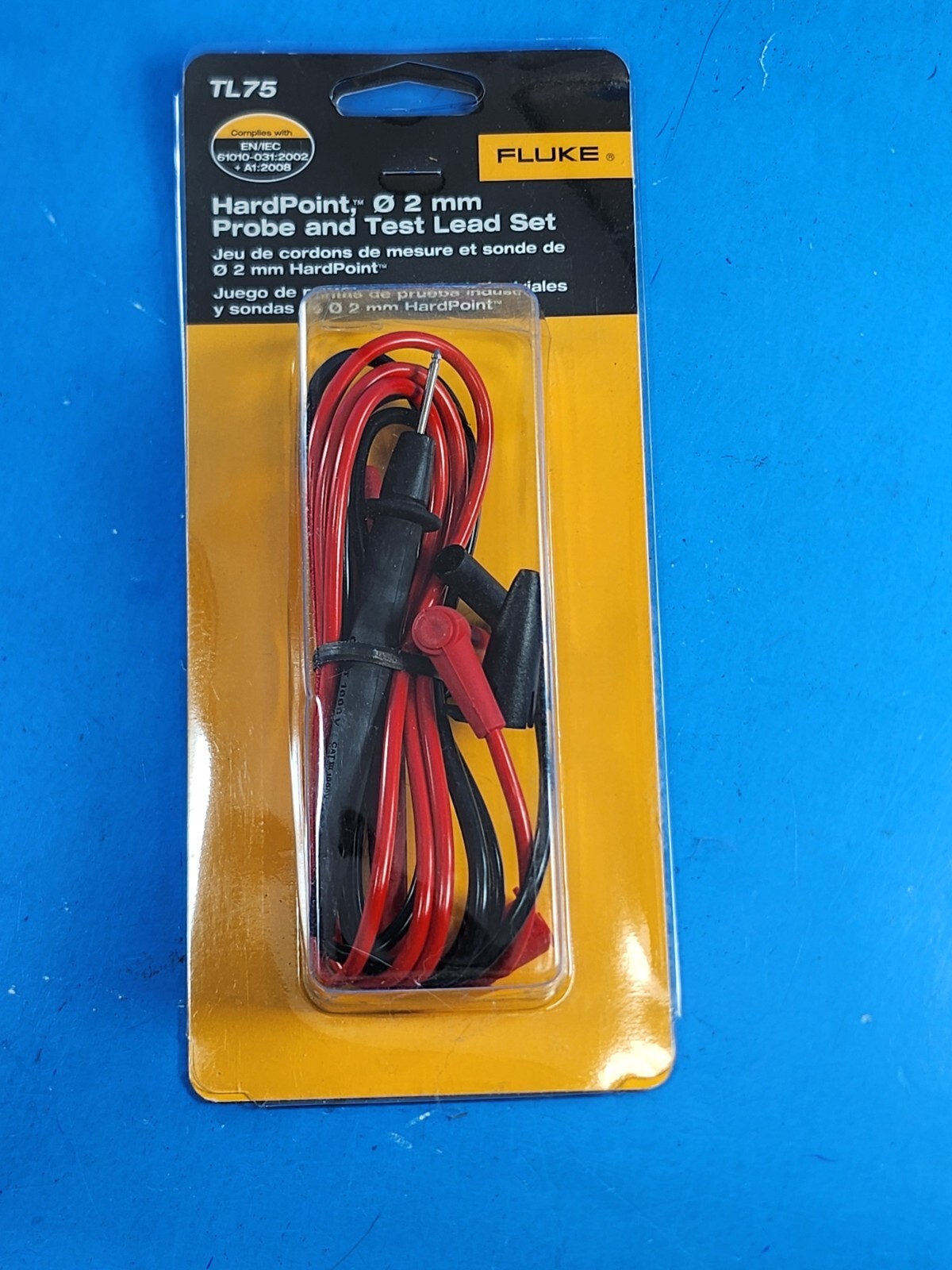 Fluke TL75 Hard point 2 MM Probe & Test Lead Set TL 75 New