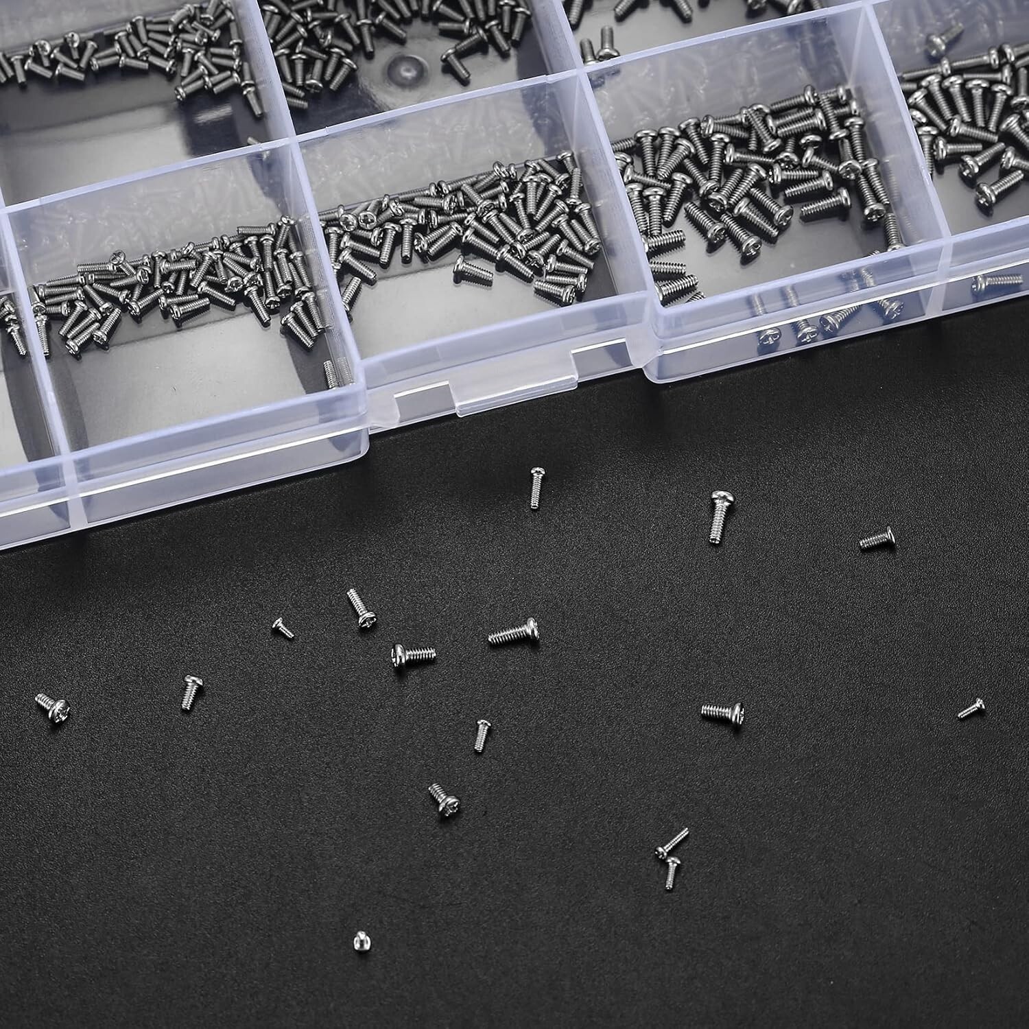 800 Pcs Tiny Screws for Electronics Micro Small Mini Phillips Pan Head Machine
