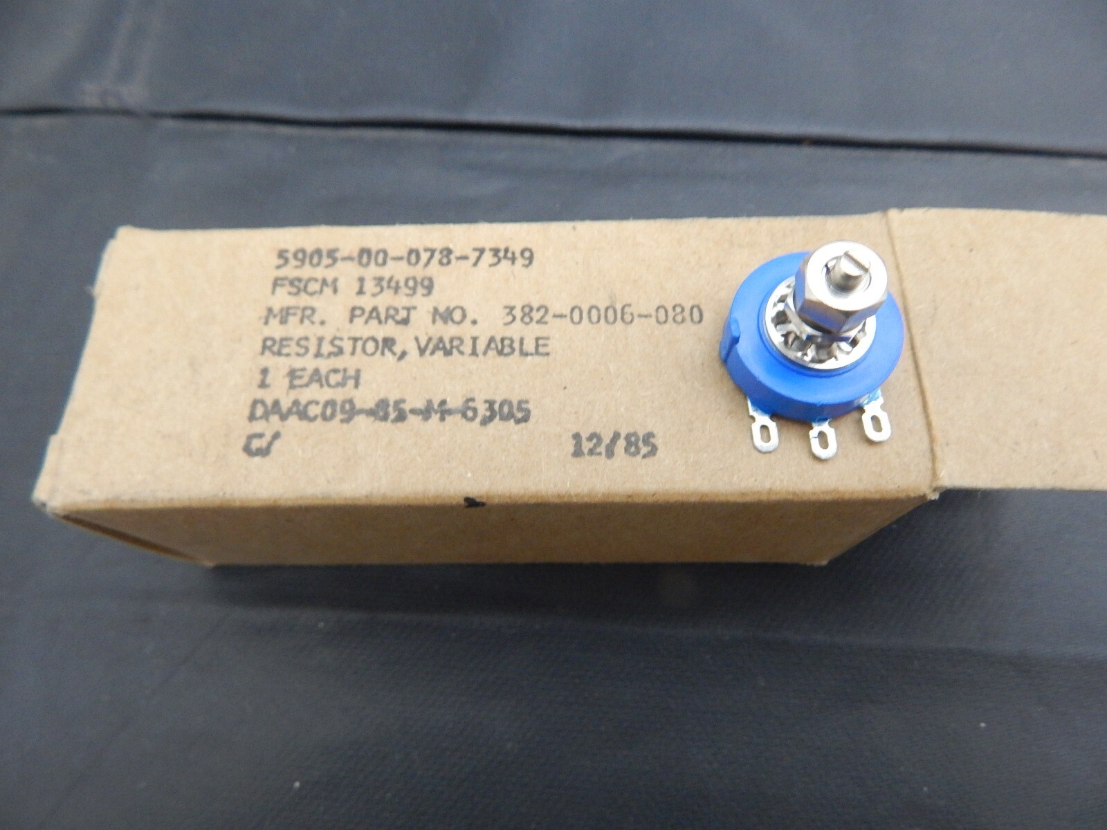 BOURNS 3852E-162-103A POTENTIOMETER 3/4″ 1/4 TURN 10K OHMS 2W 5905-00-078-7349