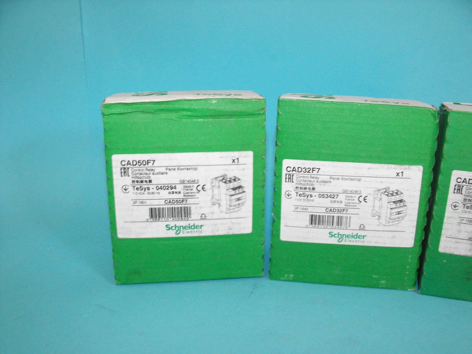 Schneider Electric.TELEMECANIQUE.CAD50F7+CAD32F7+CAD32FE7.(LOT3PCS).NEW