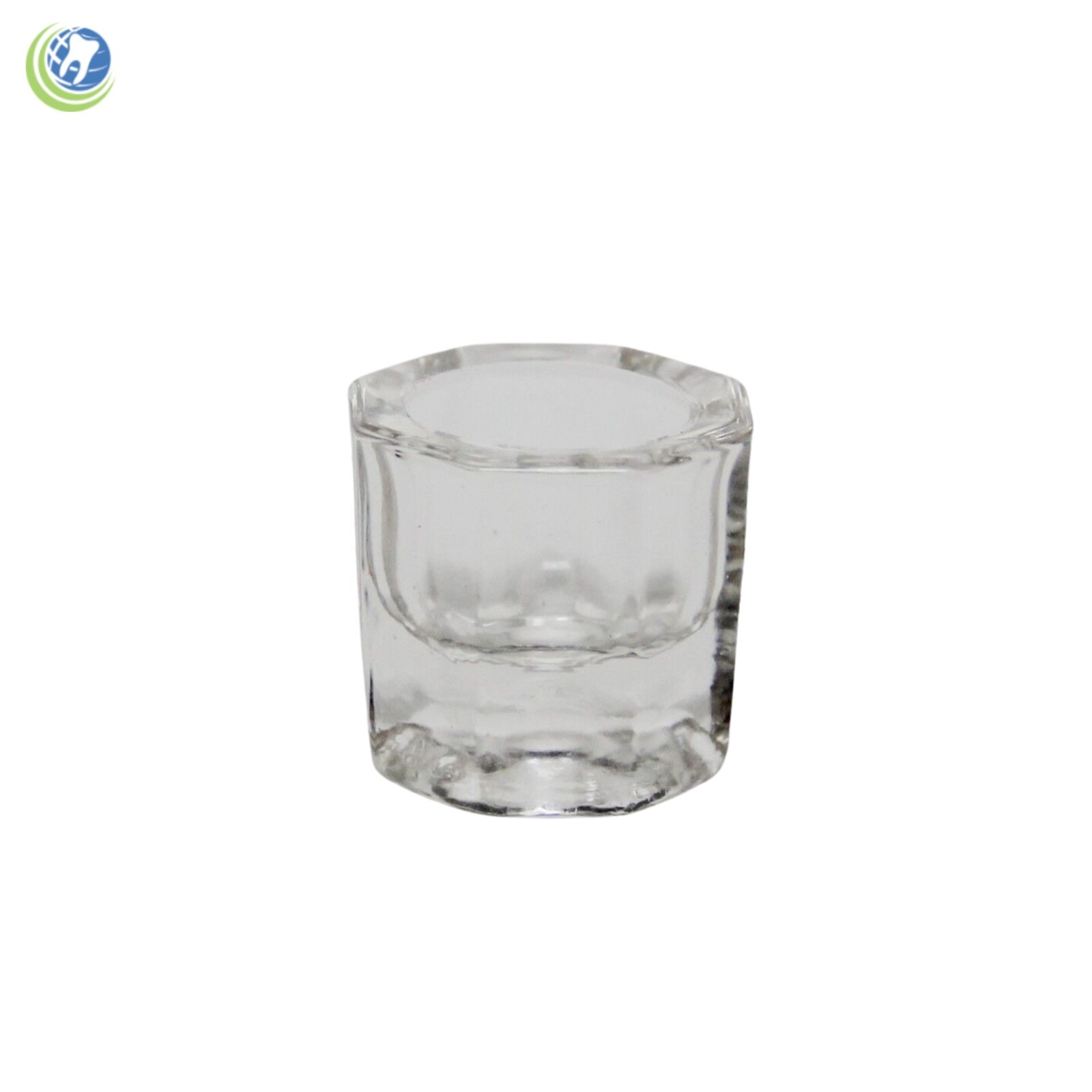 4 x GLASS DAPPEN DISH – CLEAR ACRYLIC LIQUID HOLDER CONTAINER DENTAL COSMETOLOGY