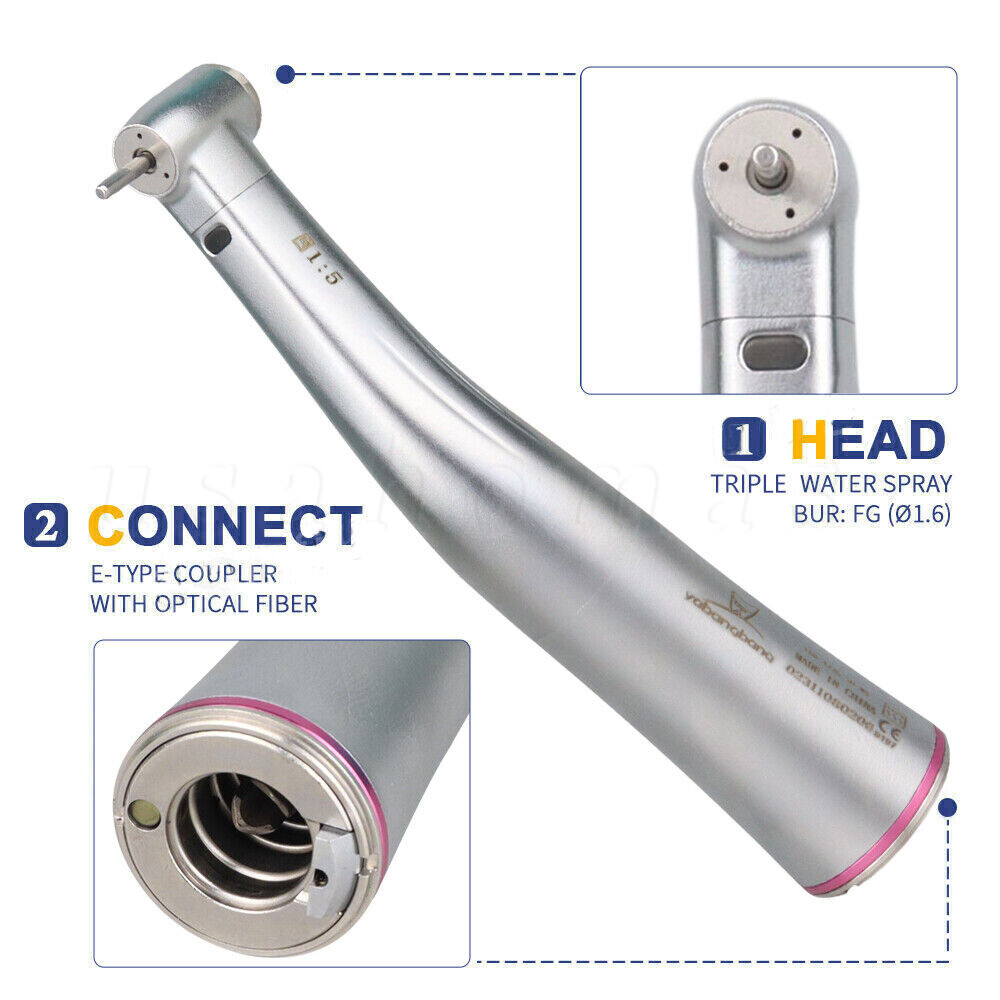 Woodpecker Style 1:5 Contra Angle LED Handpiece