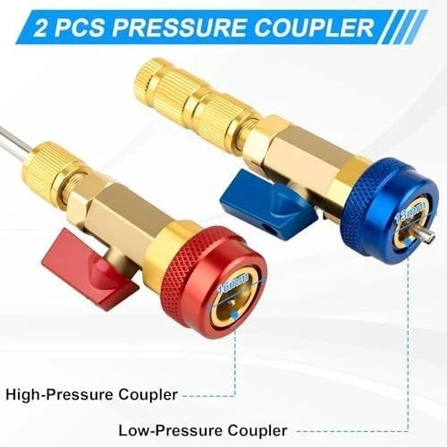31PCS Professional AC Valve Core Removal Tool for R134A Refrigerant Systems, Qui