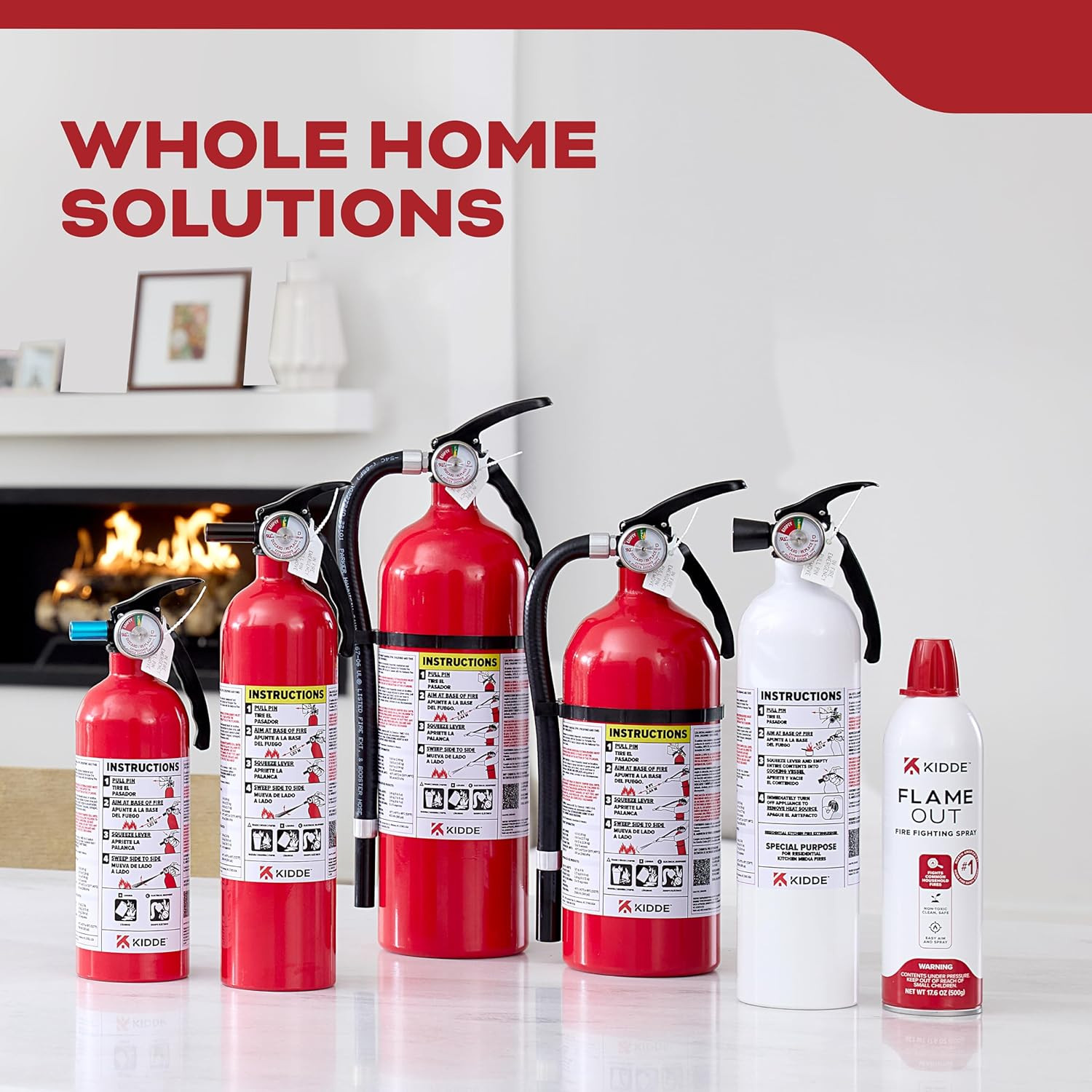 Fire Extinguisher for Home & Office Use, 5-B:C, 3.2 Lbs., USCG Approved with …