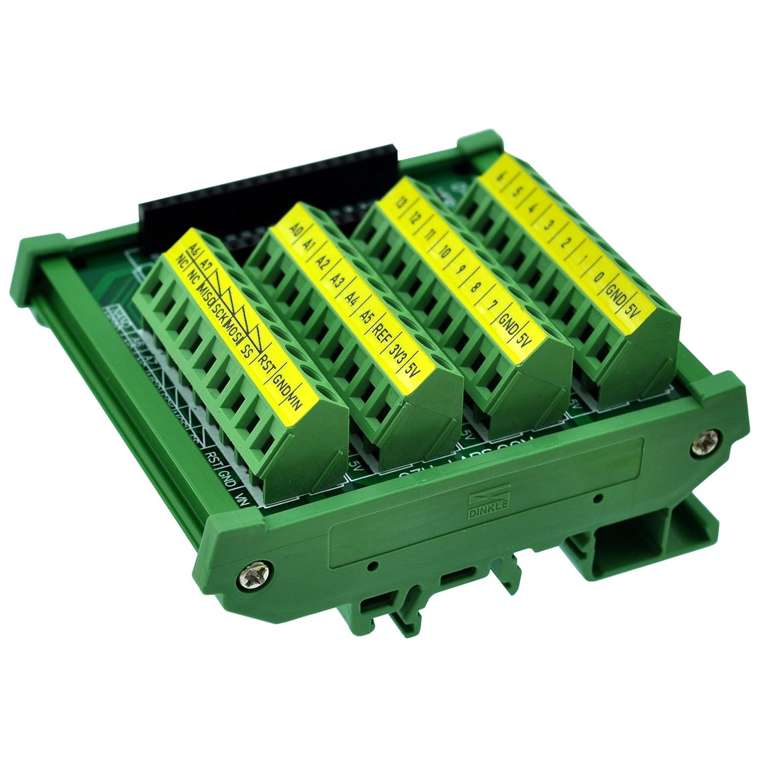 DIN Rail Mount Screw Terminal Block Breakout Module Board for Arduino Nano/Micro