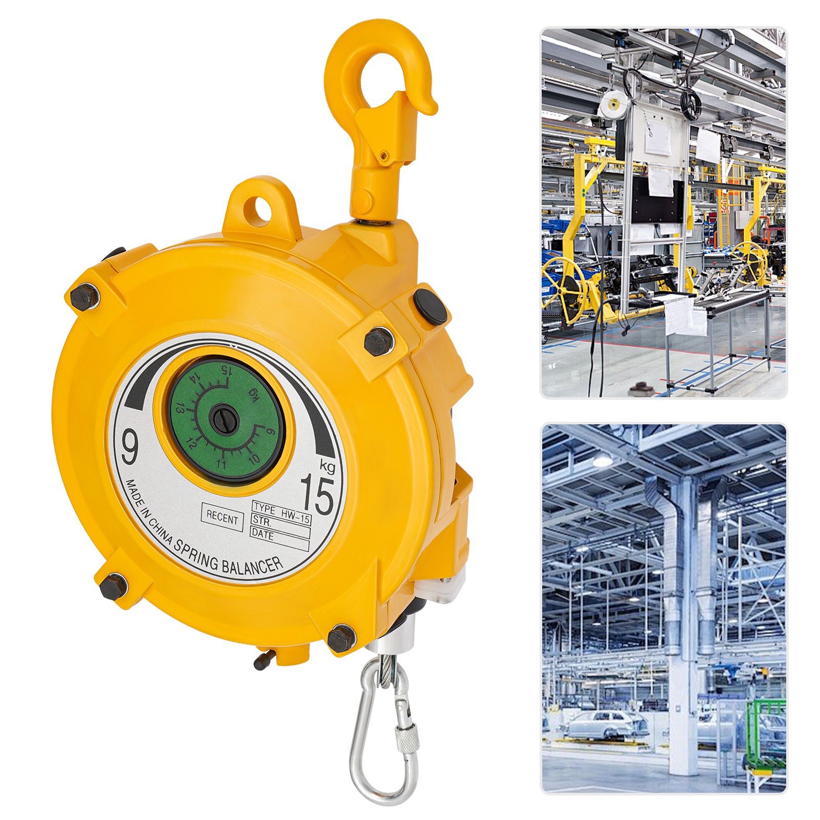 5-9kg Adjustable Spring Tool Balancer Retractable Spring Balancer W/ 1* Wrench