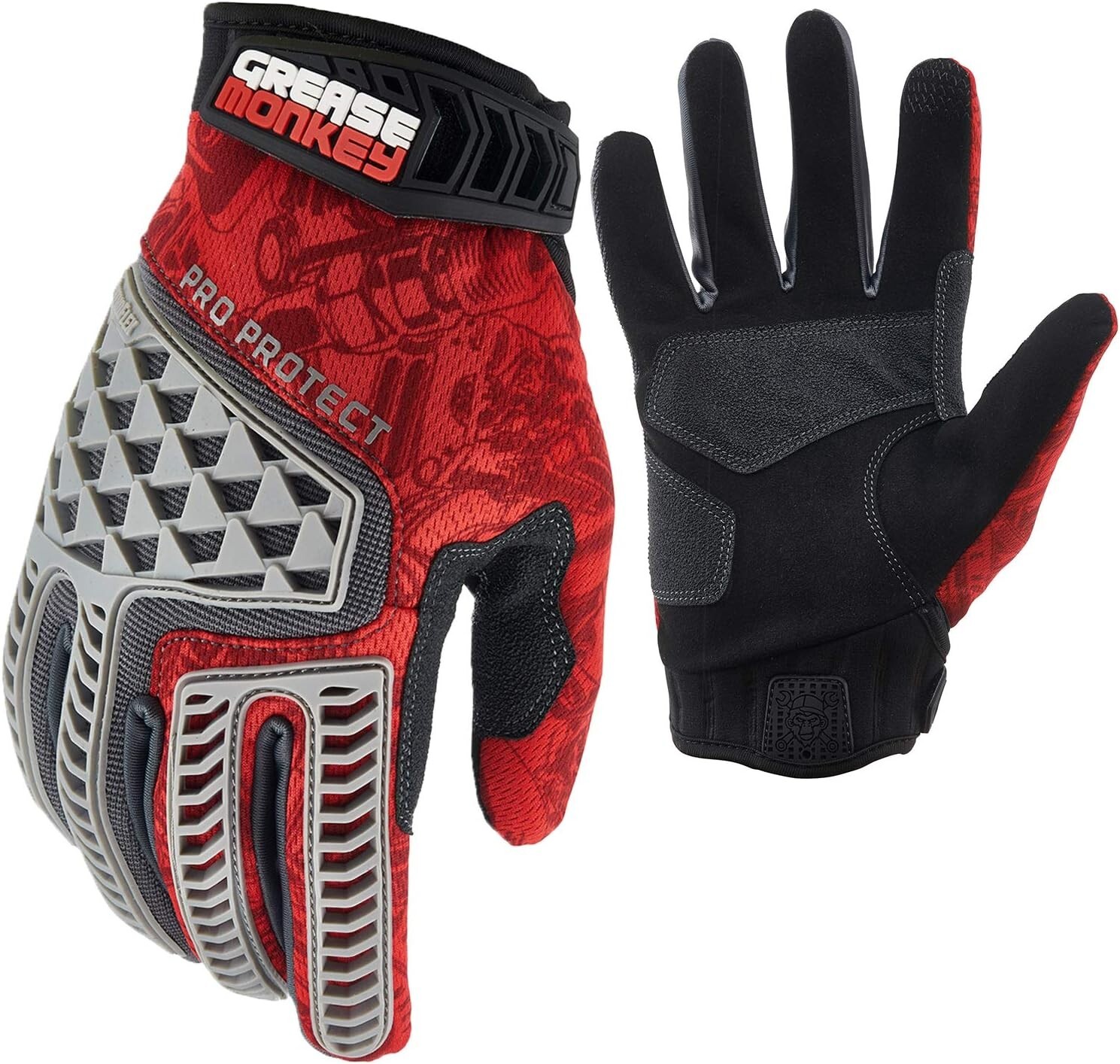 Grease Monkey Tools For Your Hands XL Touch Screen Gloves Pro Protect Rhinoflex