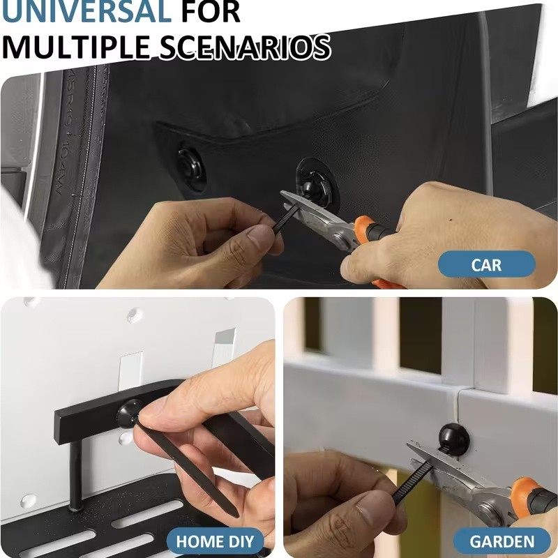 Nylon Universal Cable Tie Buckle, Heavy Duty Self-Locking Nylon Zip Ties Holder