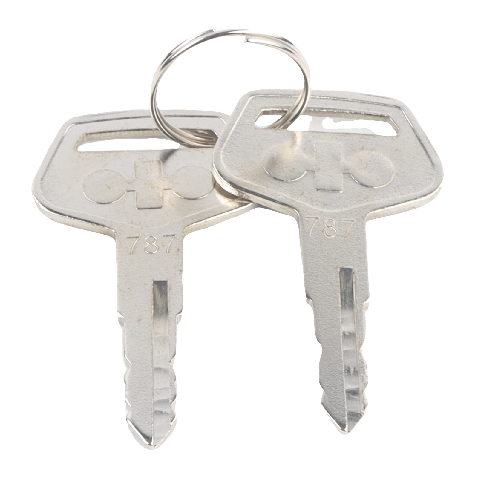 2PCS 787 Ignition Switch Keys for Komatsu Excavator PC200 PC210 PC220 PC240