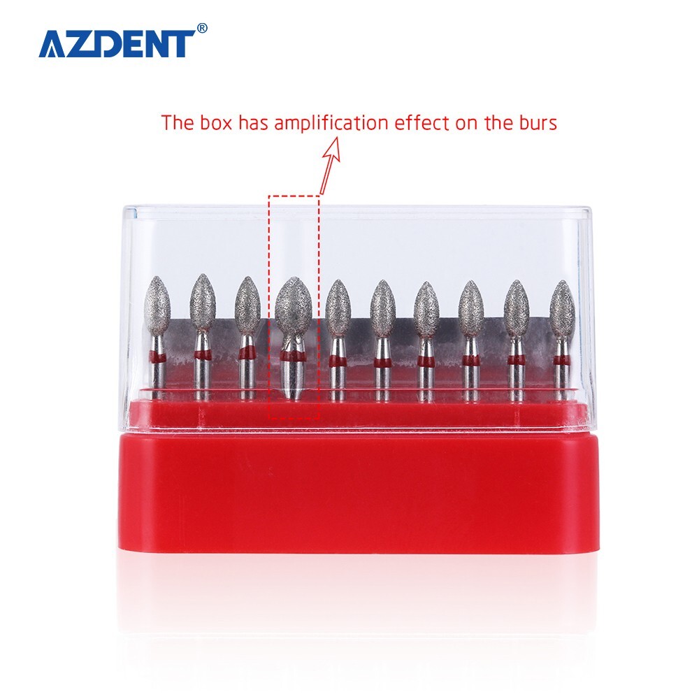 Dental Diamond Burs Football FG 368-023 Egg Shape Coarse Grit High Speed Burr