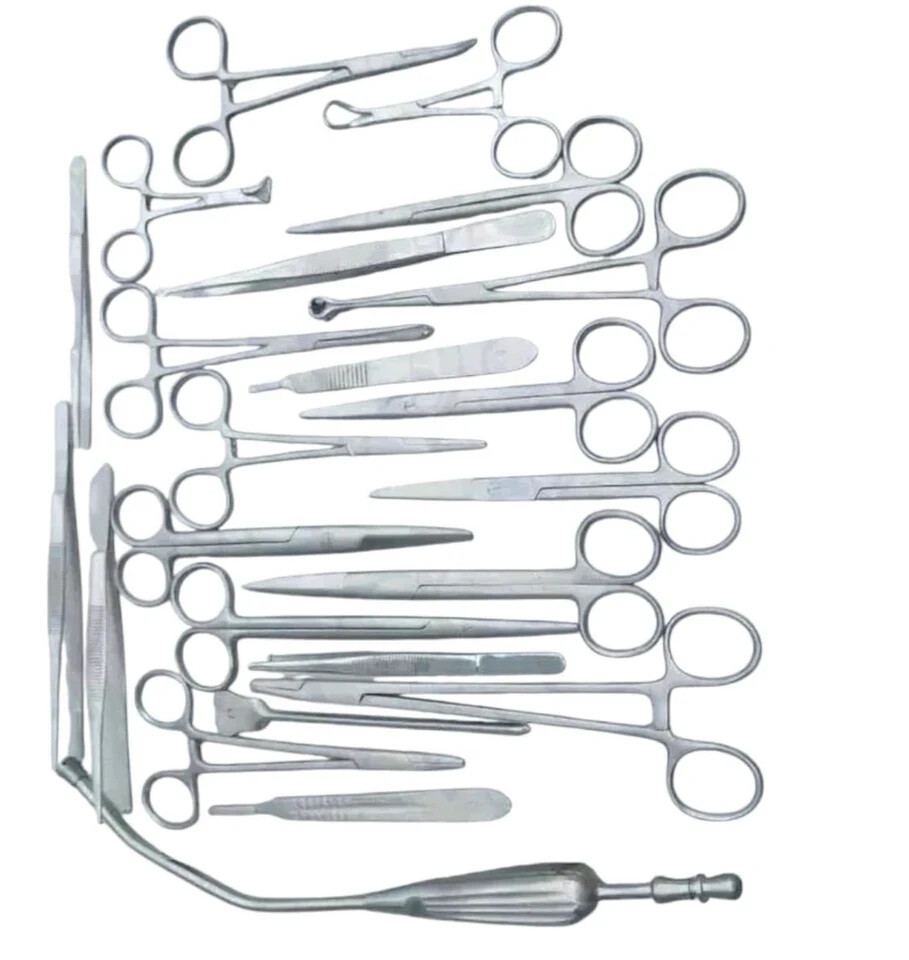 SET OF 23 PCS of VETERINARY GENERAL SURGERY SURGICAL INSTRUMENTS.