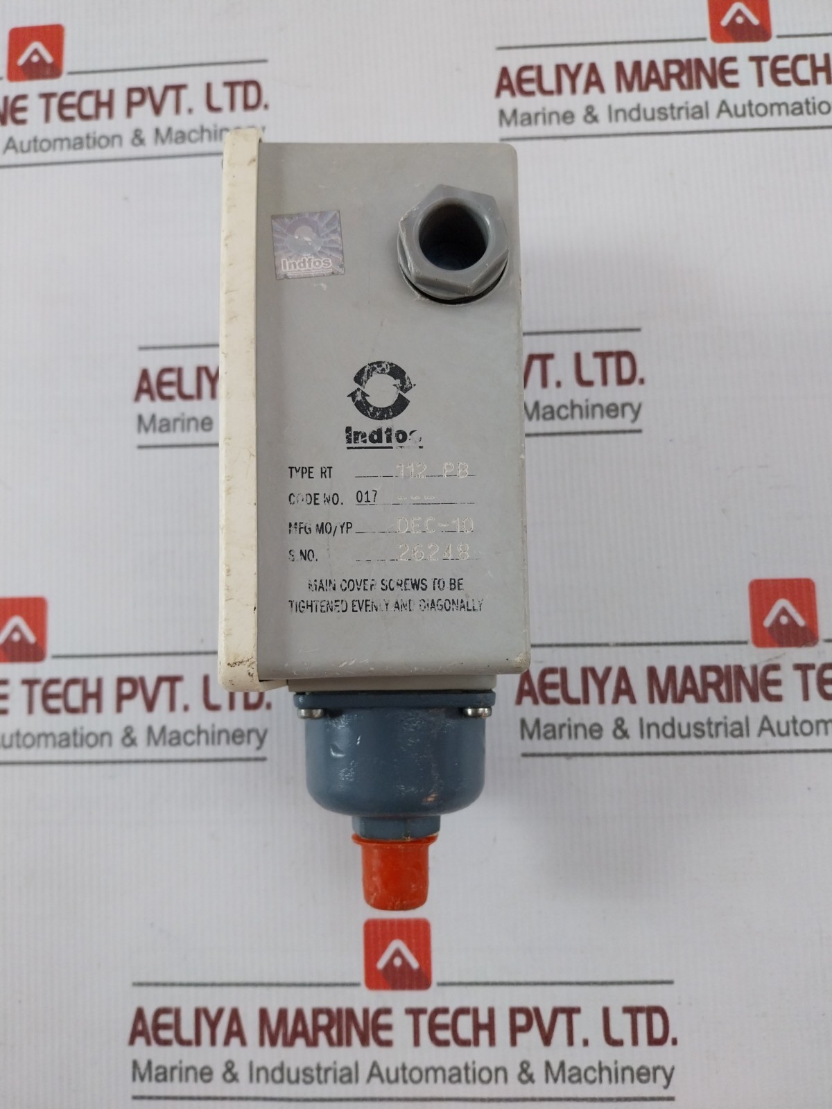 INDFOS RT 112 PB Pressure Switch AC 10A 380VAC DC 12W 12–220V 0.1–1.1 KG/CM2