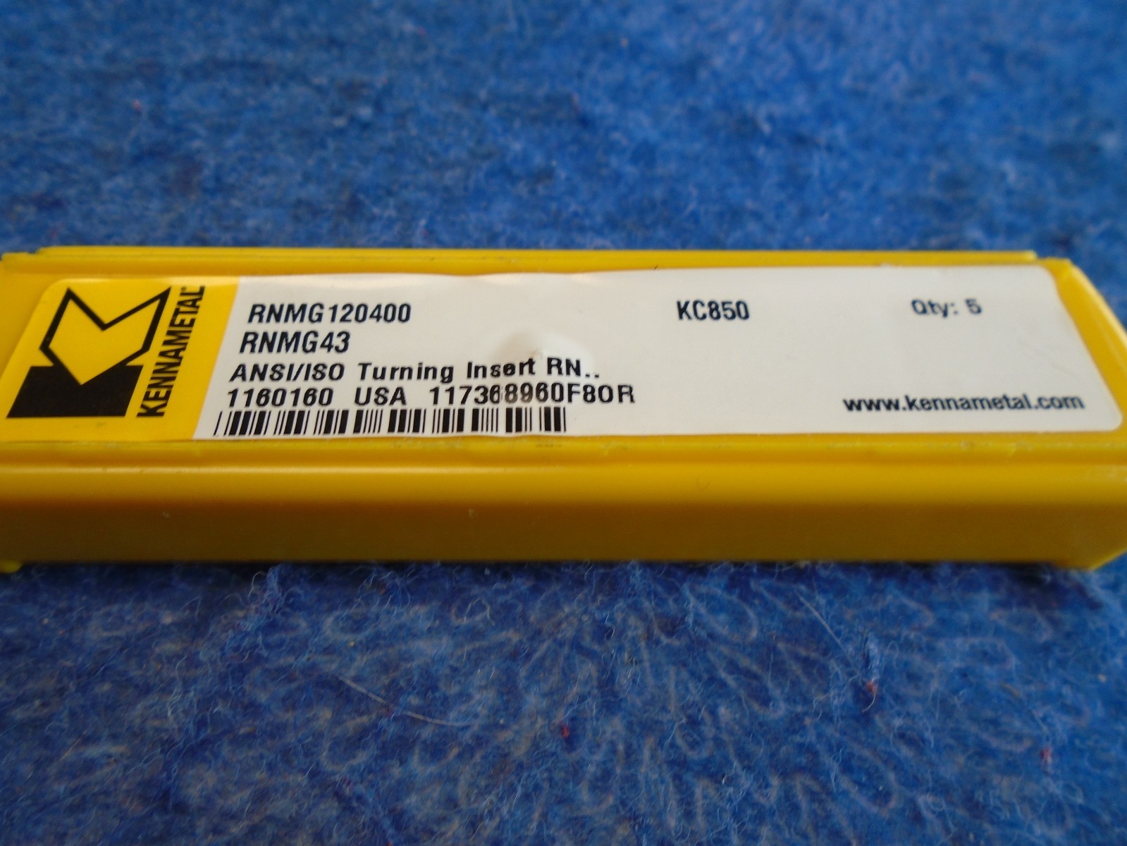 KENNAMETAL RNMG120400 KC850 RNMG43 CARBIDE INSERTS 5 PC – NEW
