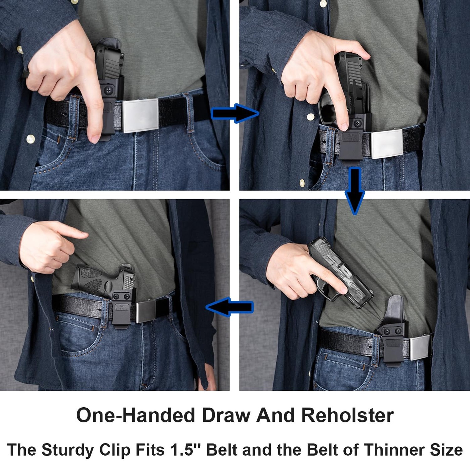 IWB Holster for Taurus 85 & S&W J-Frame Revolvers (637,642,638,43,442), Insid…