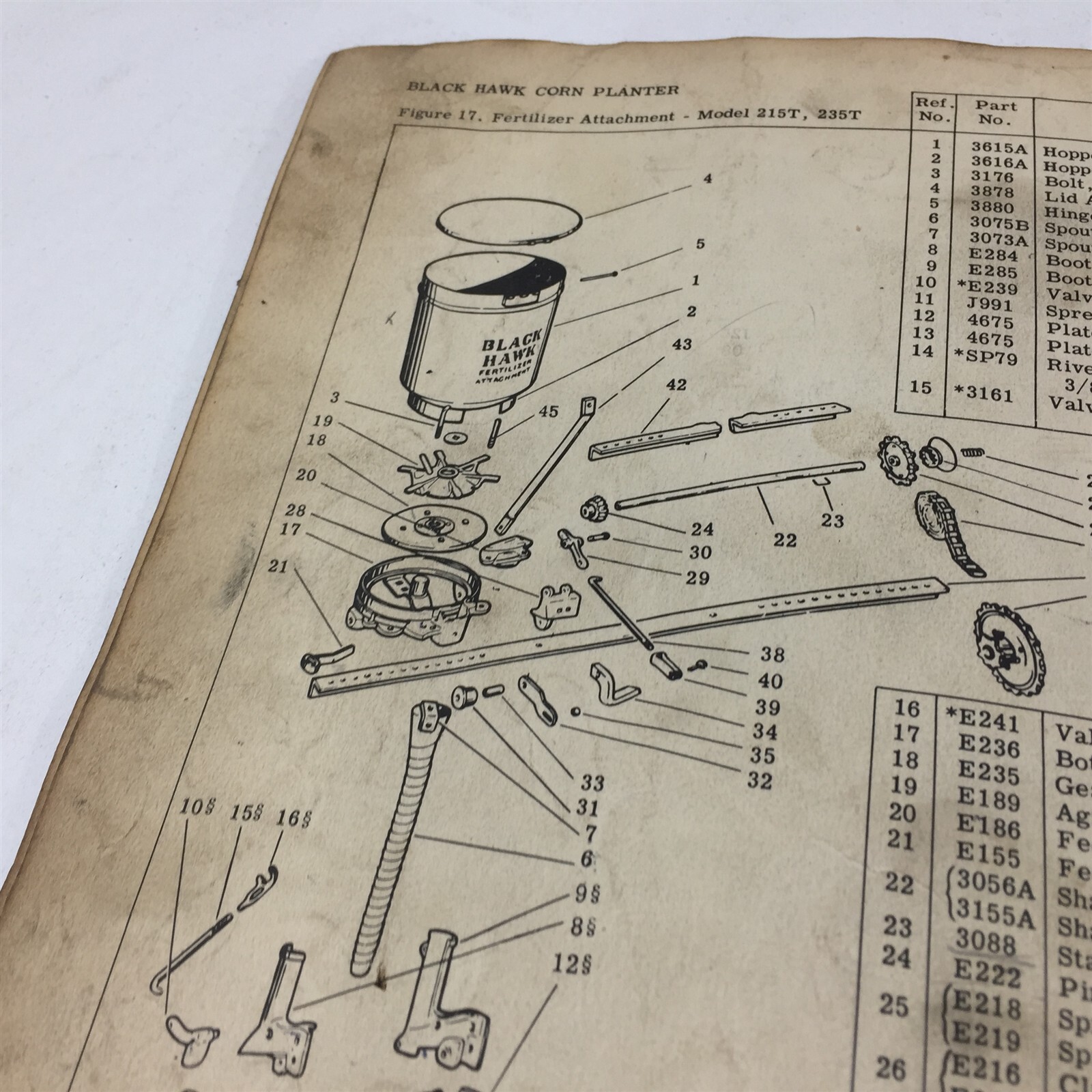 Genuine 1953 CO-OP Black Hawk 215T 235T Corn Planters Owner Manual