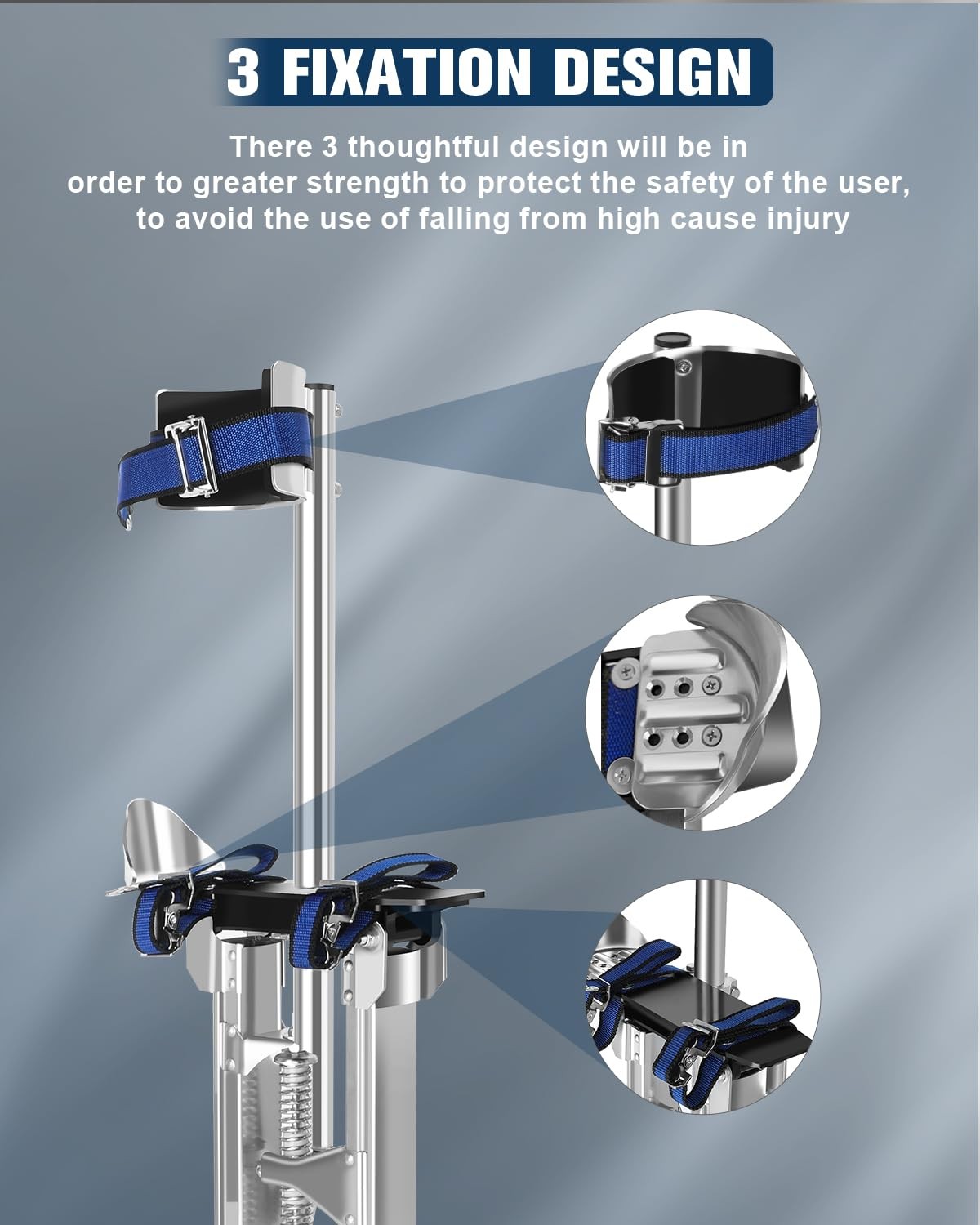 15″-23″ Stilts for Adults Adjustable Heights Aluminum Work Stilts