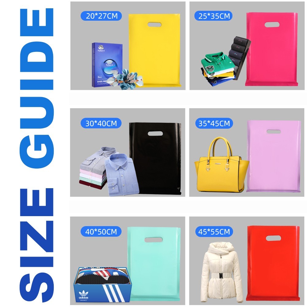Personalissed Carrier Bags Durable Reusable Packaging Bag with LOGO TEXT Printed