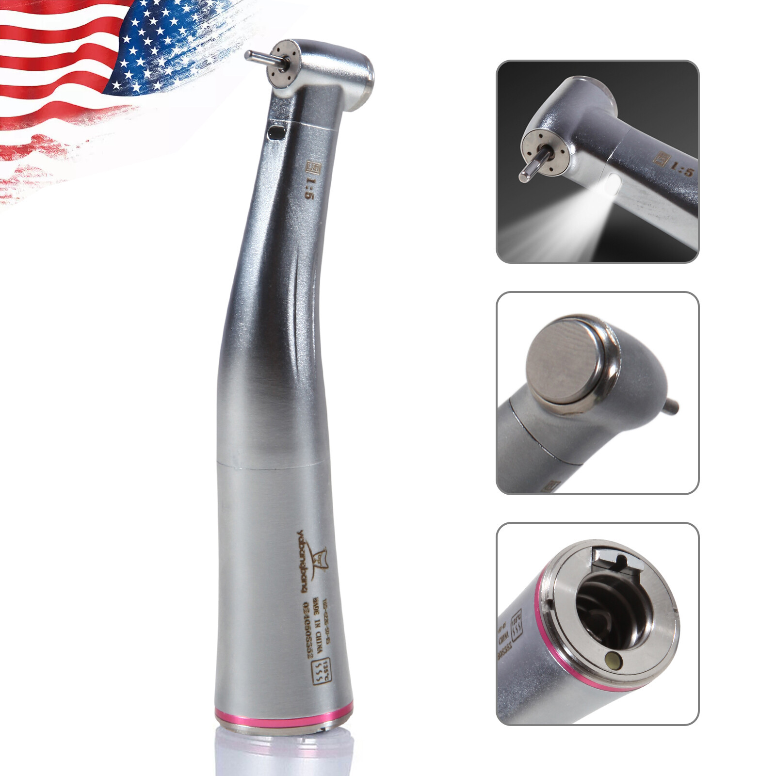 12PCS Dental White Stone High Speed Polishing Burs FG Flame Aluminum Oxide USA