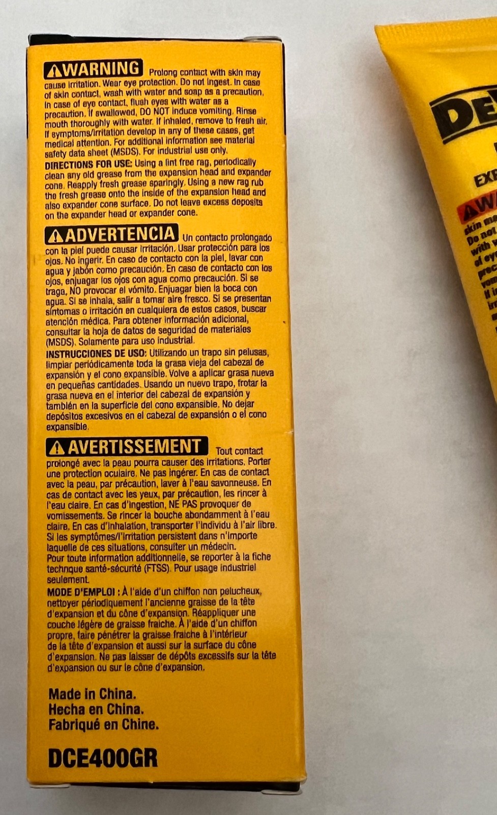 DEWALT PEX 1.75 Ounces EXPANDER CONE GREASE DC400GR 5 Available