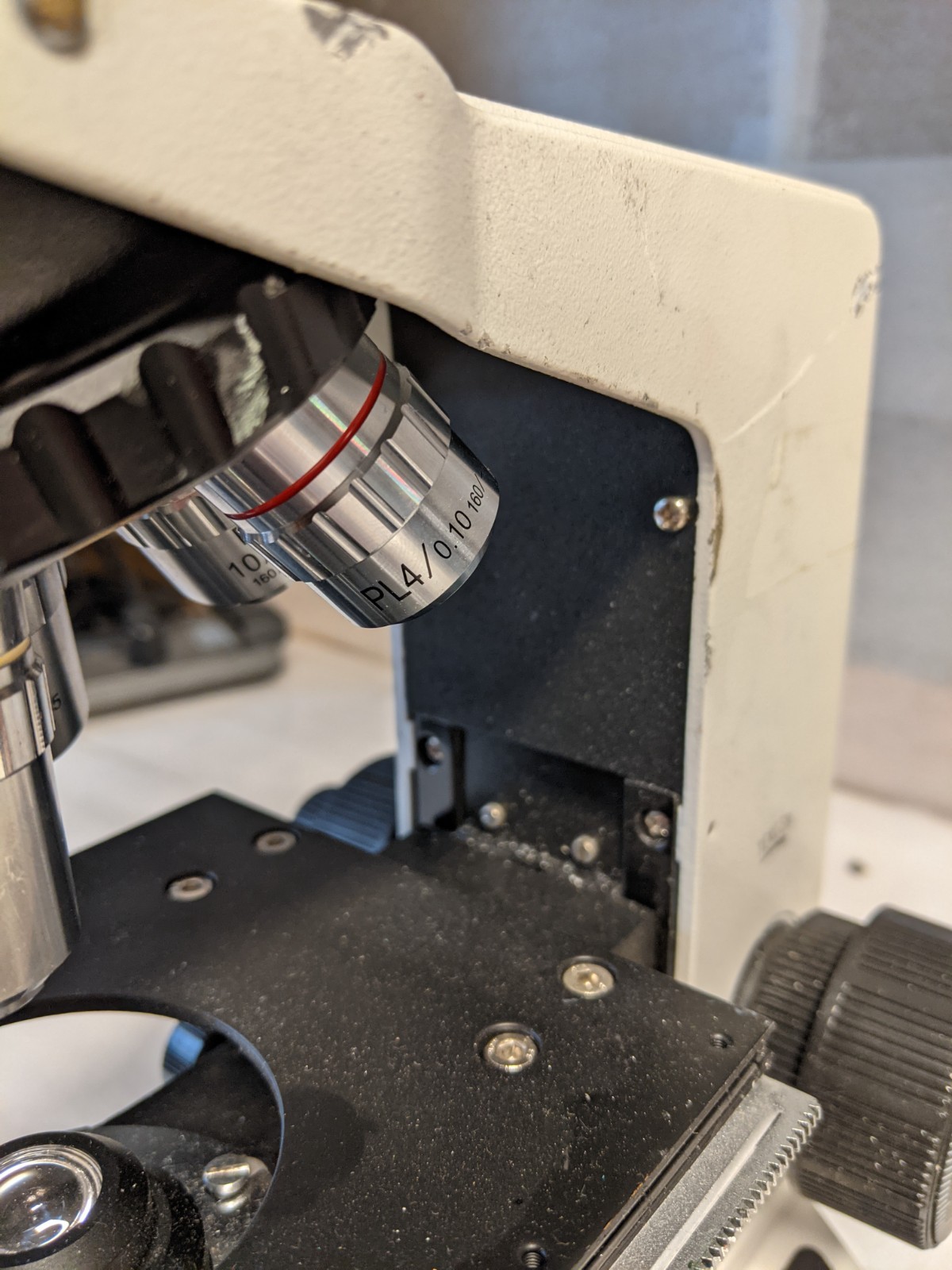 Vista Vision Microscope VWR w/4 Objectives 4x 10x 40x 100x – Missing Binocular