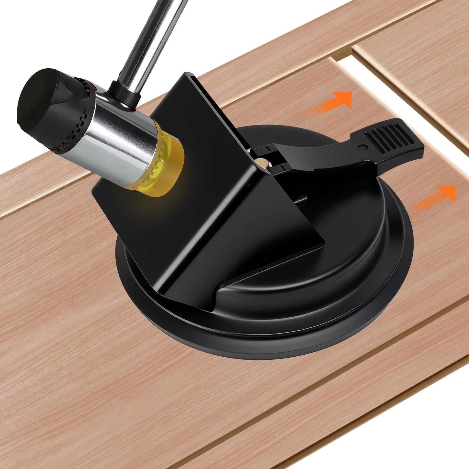 Heavy Duty Floor Gap Fixer Tool, Laminate Flooring Tool 5.2 inches, Black-B01