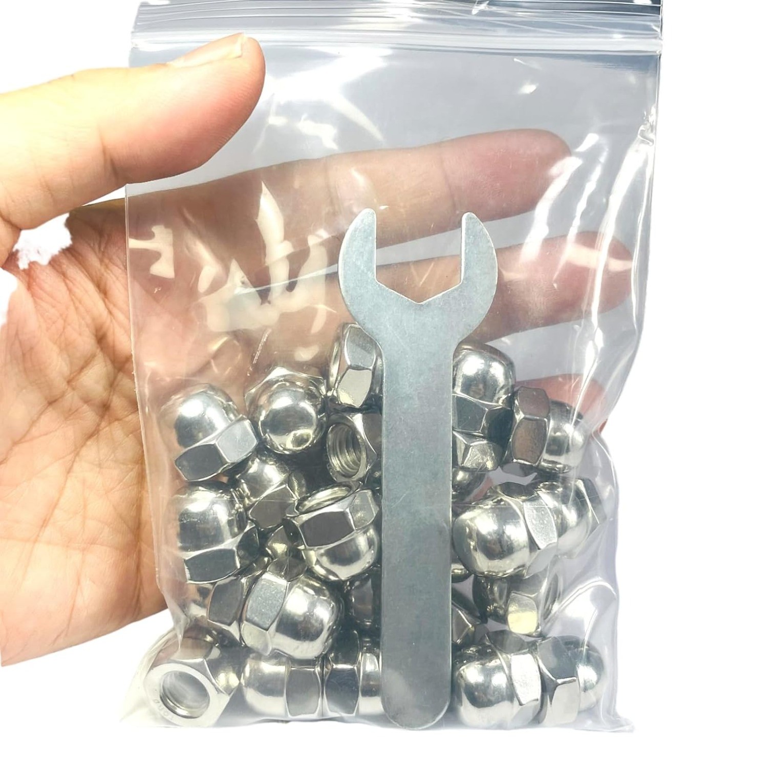 25pcs 3/8-16 Acorn Cap Nuts,3/8-16 Cap Nuts,Acorn Hex Cap Dome Head Nuts