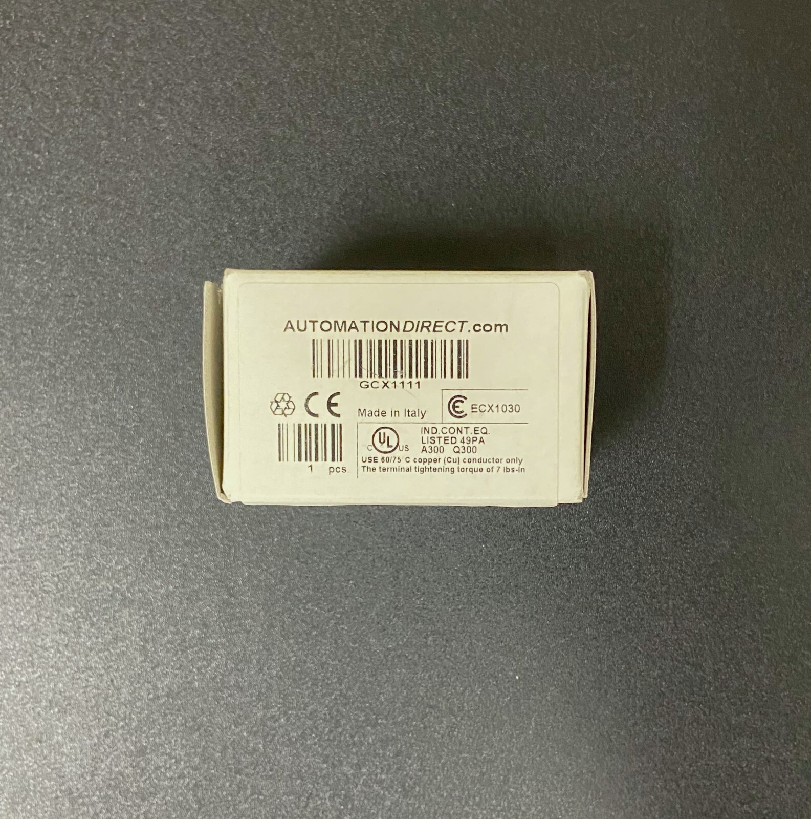 Automation Direct GCX1111 22mm Pushbutton Momentary Extended Red w/ ECX1030