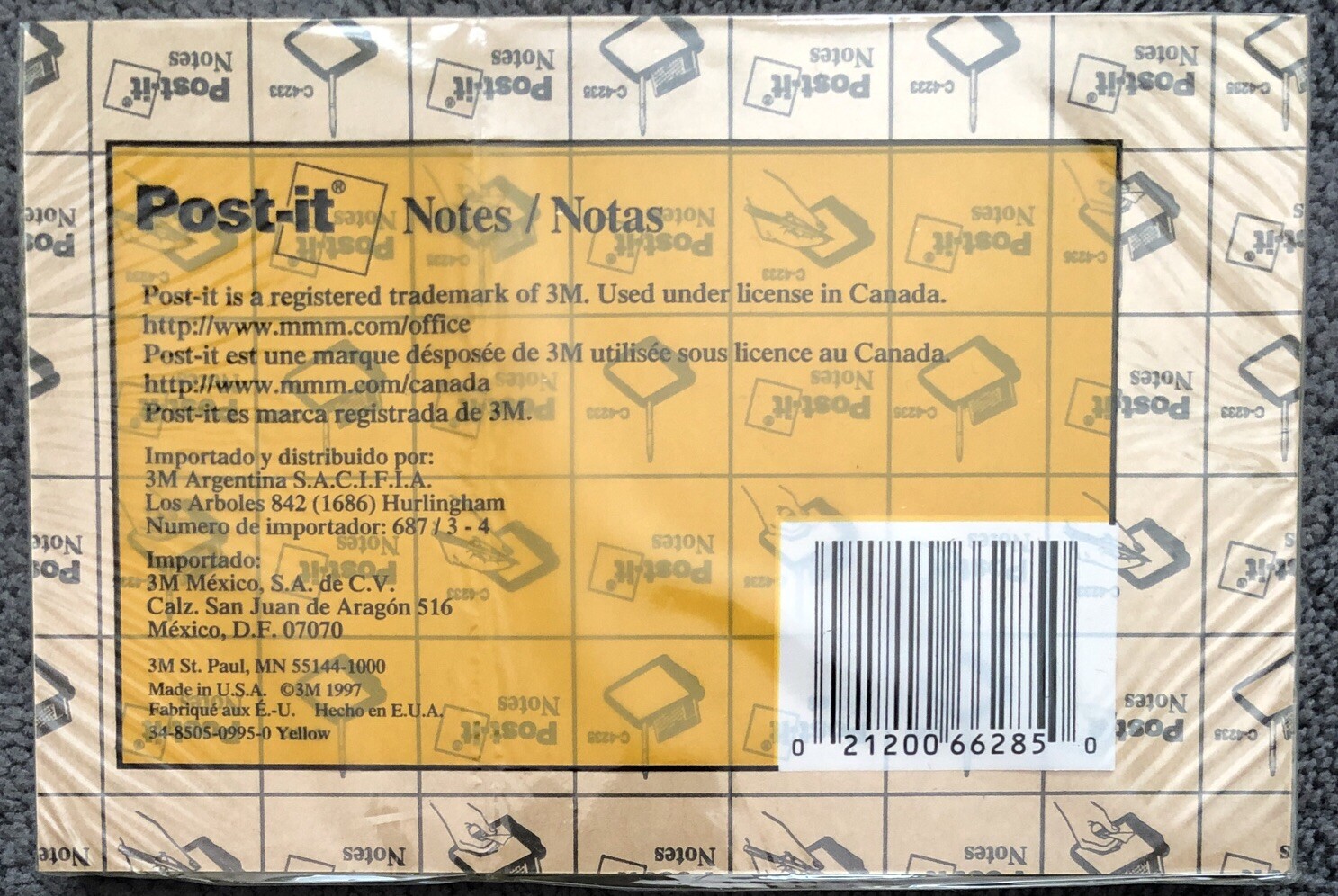Post-it 660 Lined Post-it Notes, 4X6”Canary Yellow, 1 Pad 100 Sheets