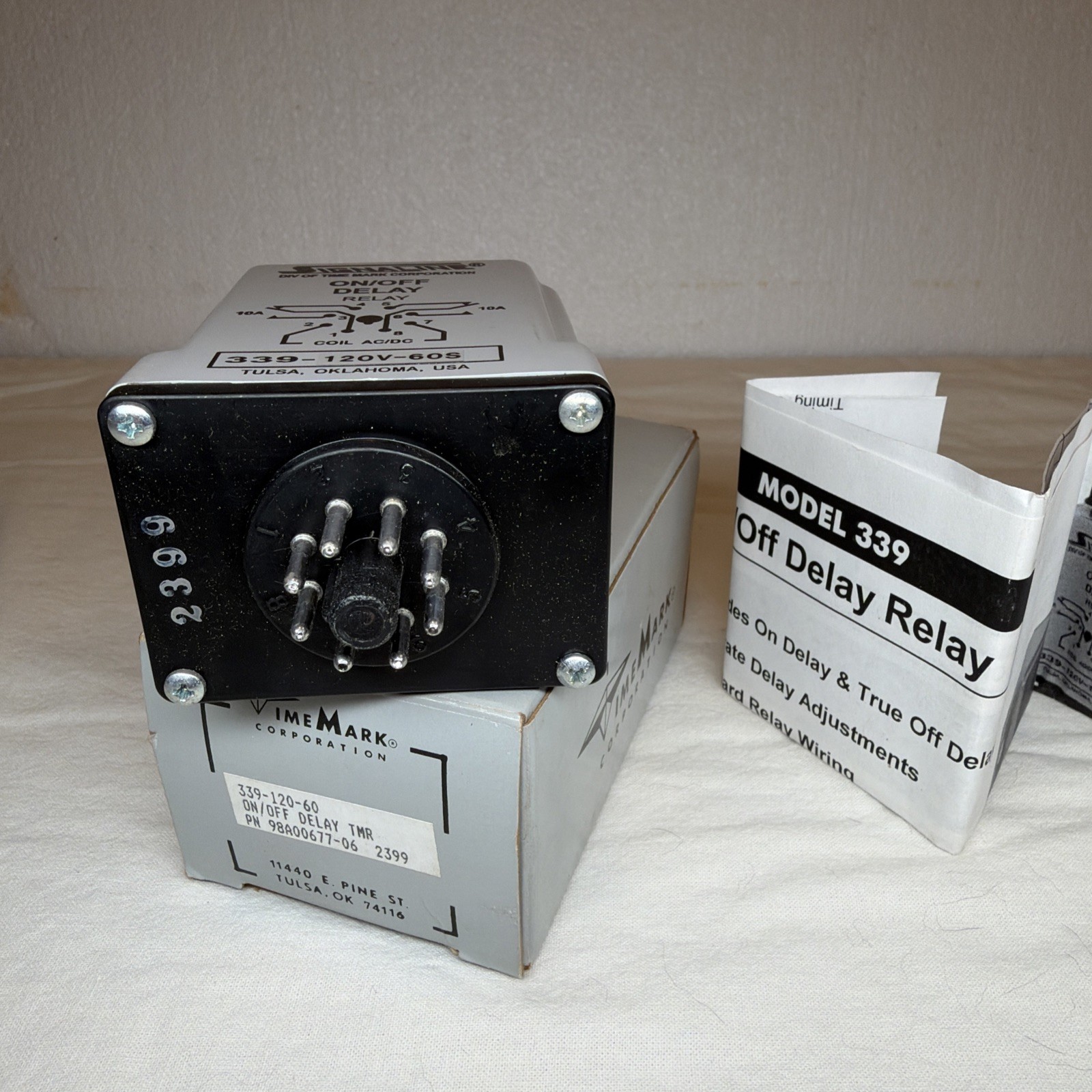 NEW Time Mark Signaline Operate Delay Relay 339-120V-60SEC 120V FREE SHIPPING