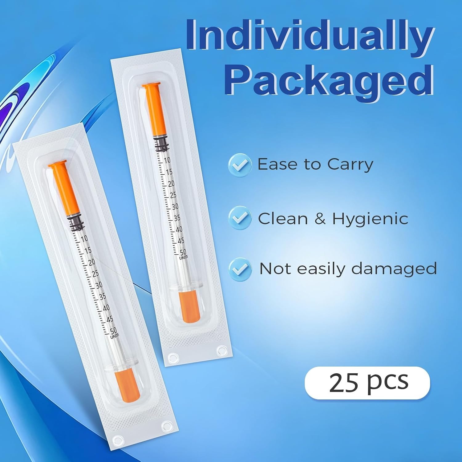 Pack of 25 – 0.5mL Precision Fluid Applicators, Individually Wrapped for Hygiene