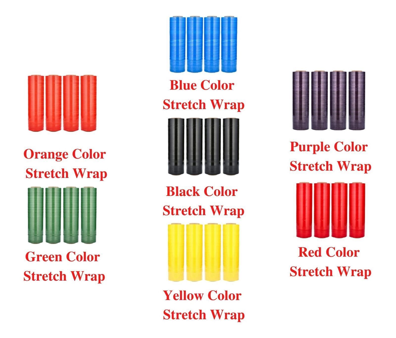 Tinted Color Stretch Wrap Pallet Shrink Film Parcel Packaging Roll Select: Type
