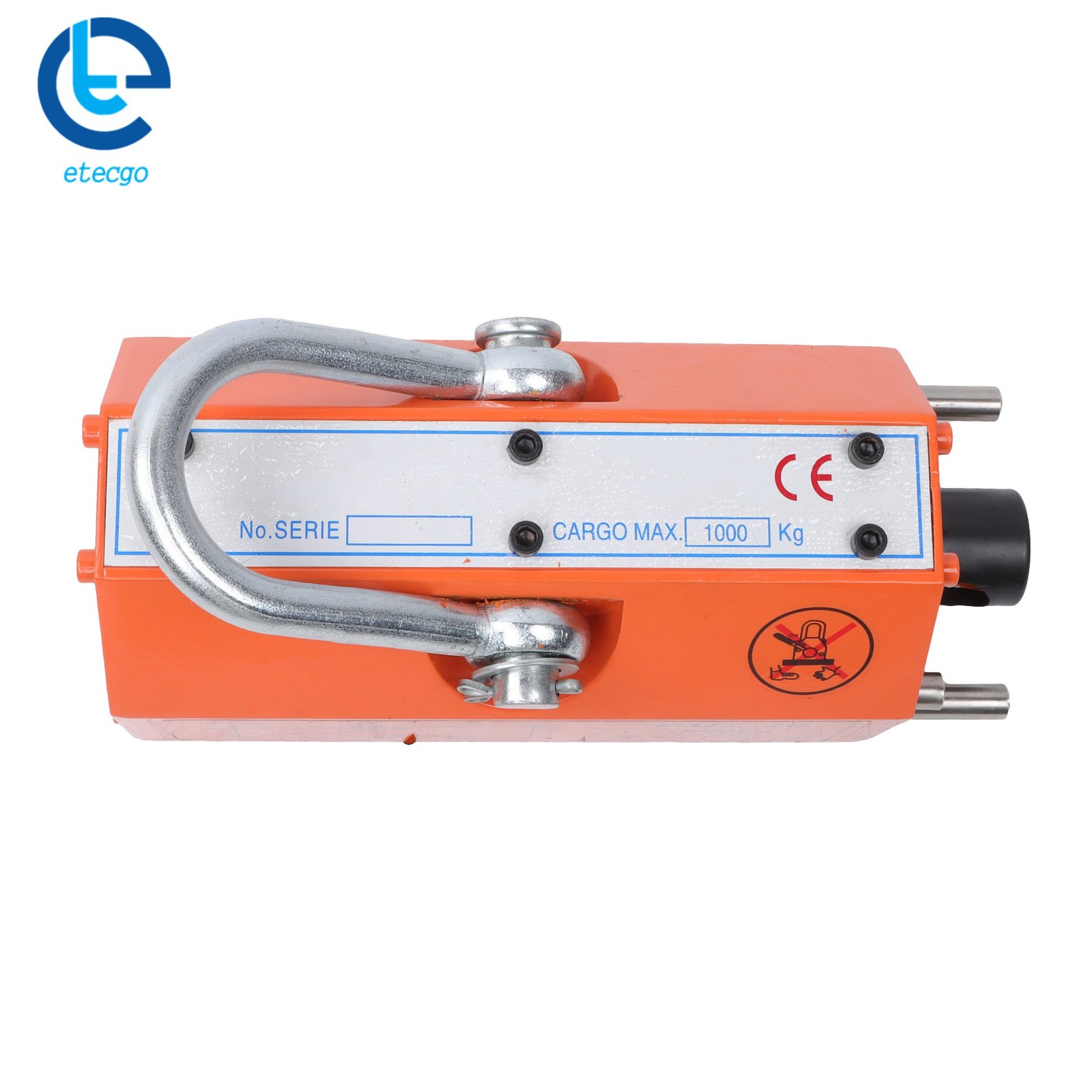 2200Lbs/1000kg Neodymium Hoist Magnetic Lifter Lifting Magnet 2 Safety Factor
