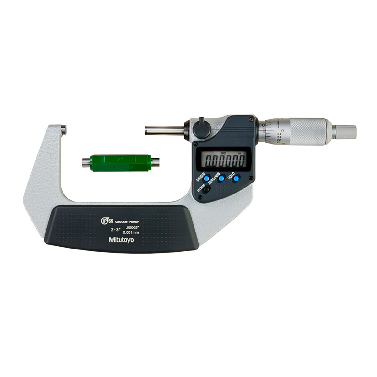 293-342-30 Micrometer, Digital, 2-3″/50.8-76.2mm, 0.001mm, w/Standard, No SPC