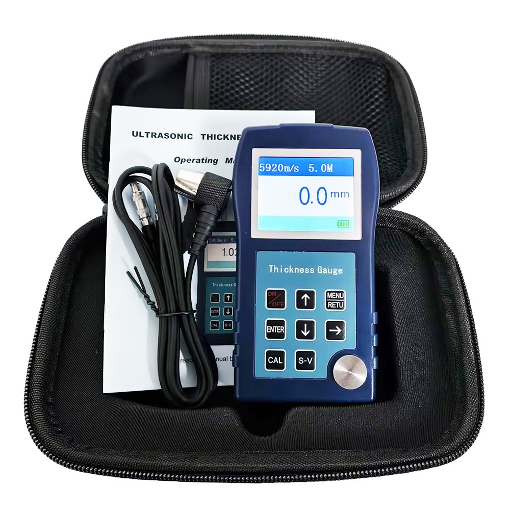 Digital Ultrasonic Thickness Tester Gauge Steel Copper Metal Plastic 0.9-300mm