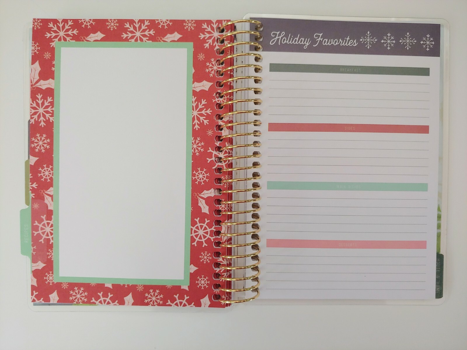 Recollections Holiday Keepsake Planner 3 Month Undated Christmas Lists
