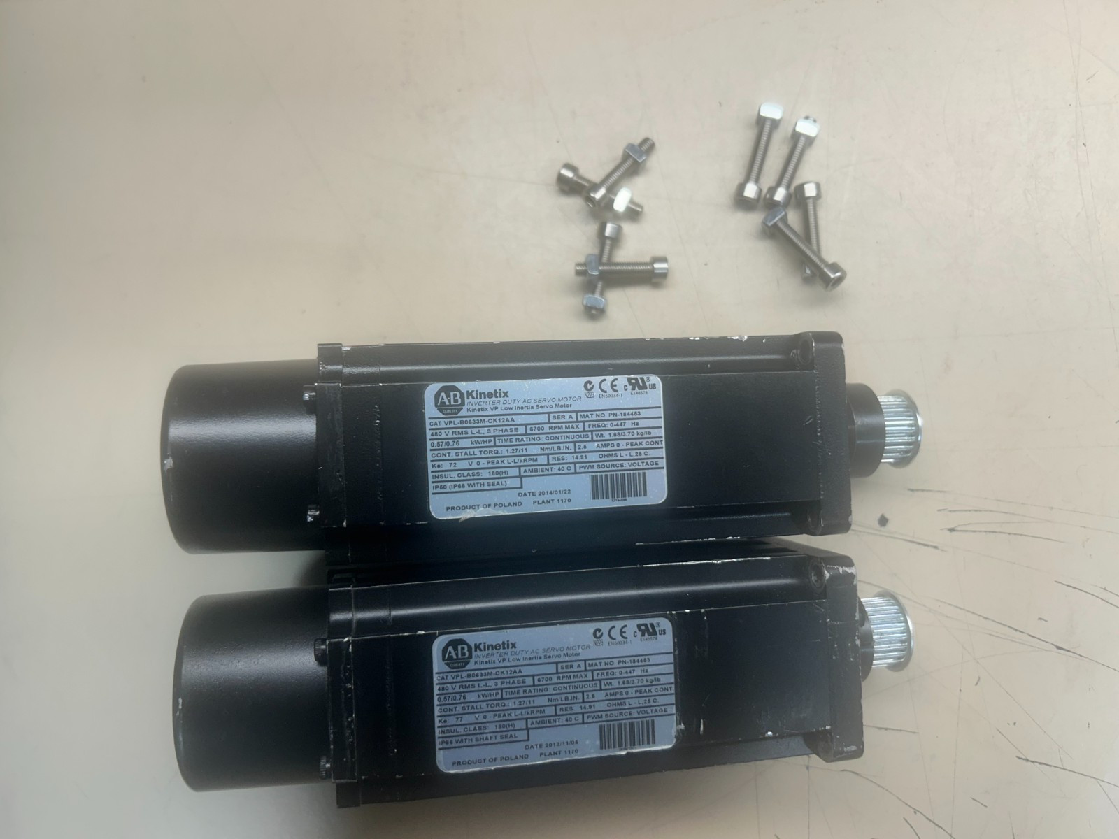 Allen-Bradley VPL-B0633M-CK12AA Low Inertia Servo Motor